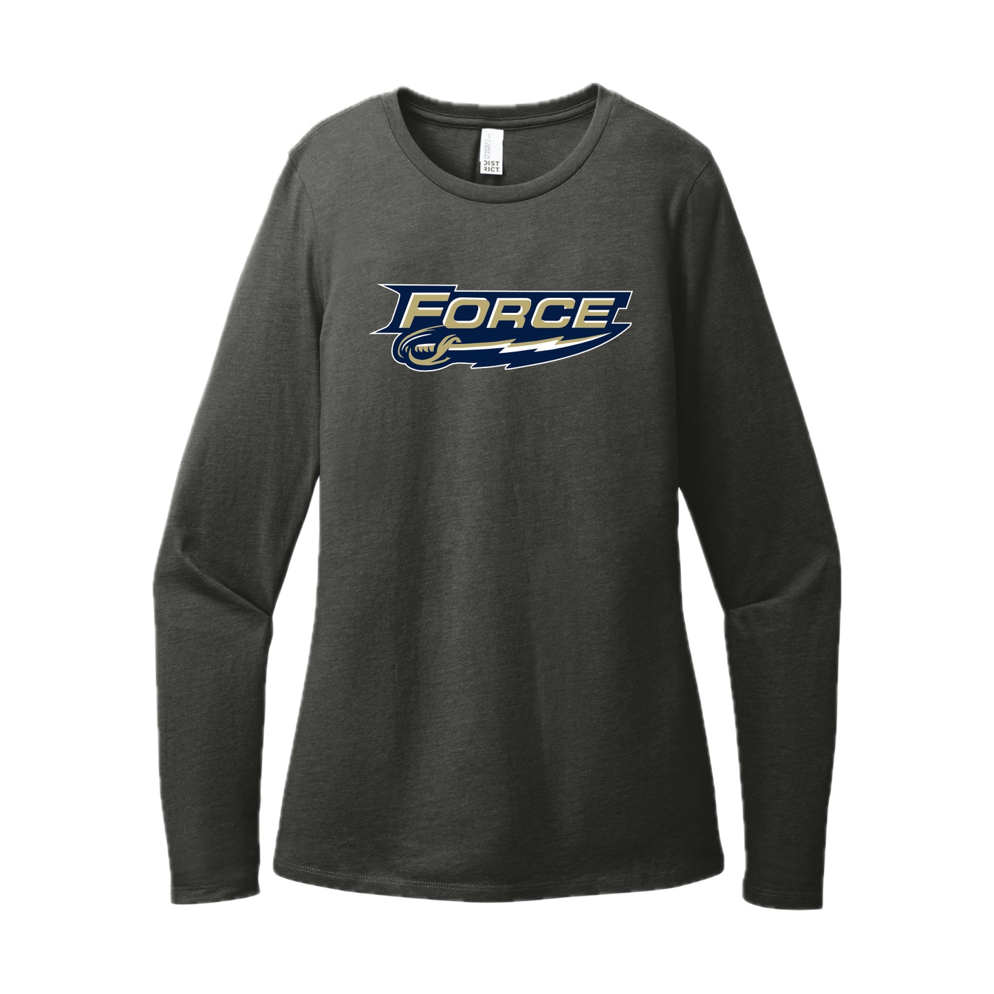 FRC2206 Force Heather Charcoal Ladies Long Sleeve Tee
