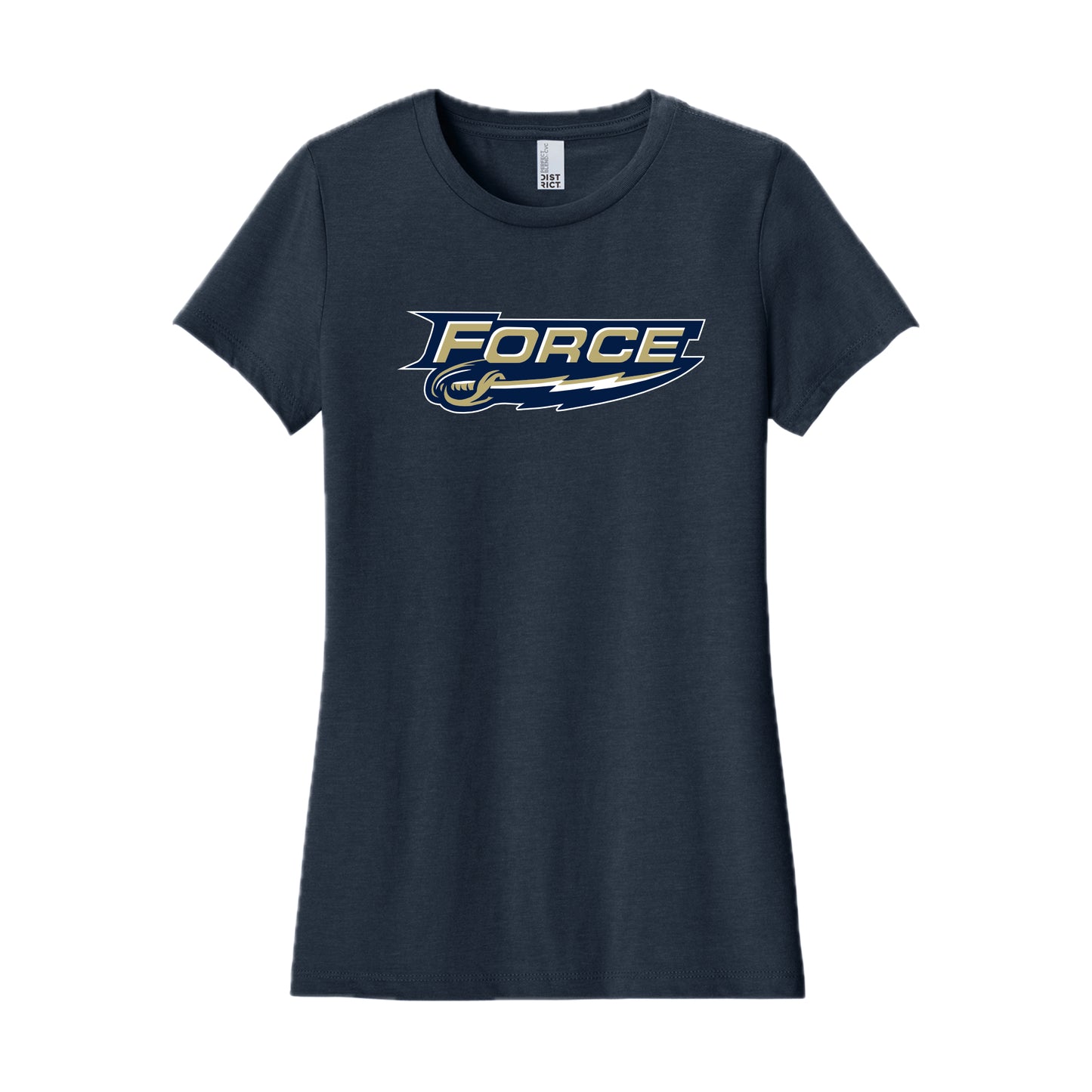 FRC2202 Force Heather Navy Ladies Short Sleeve Tee