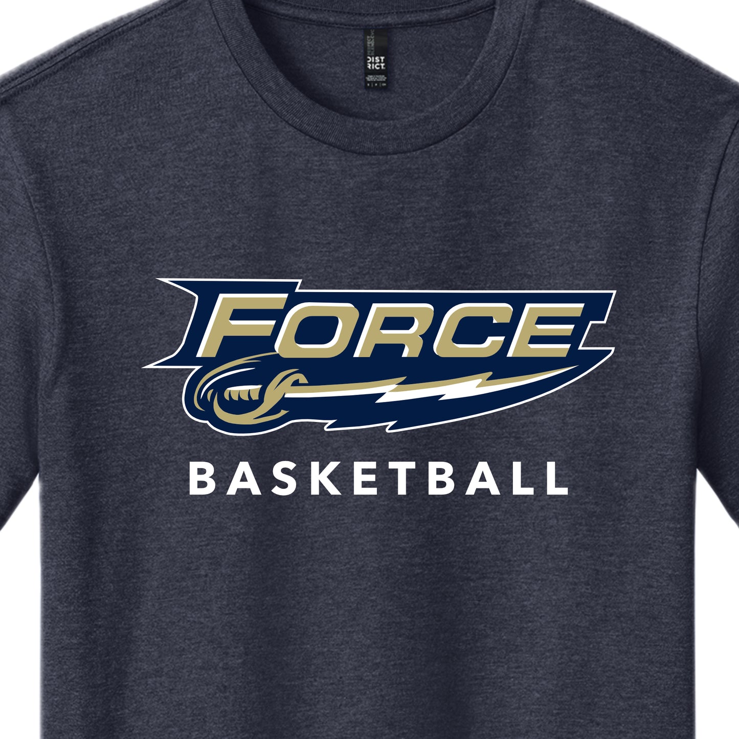 FRC2203 Force Basketball Heather Navy Short Sleeve Tee