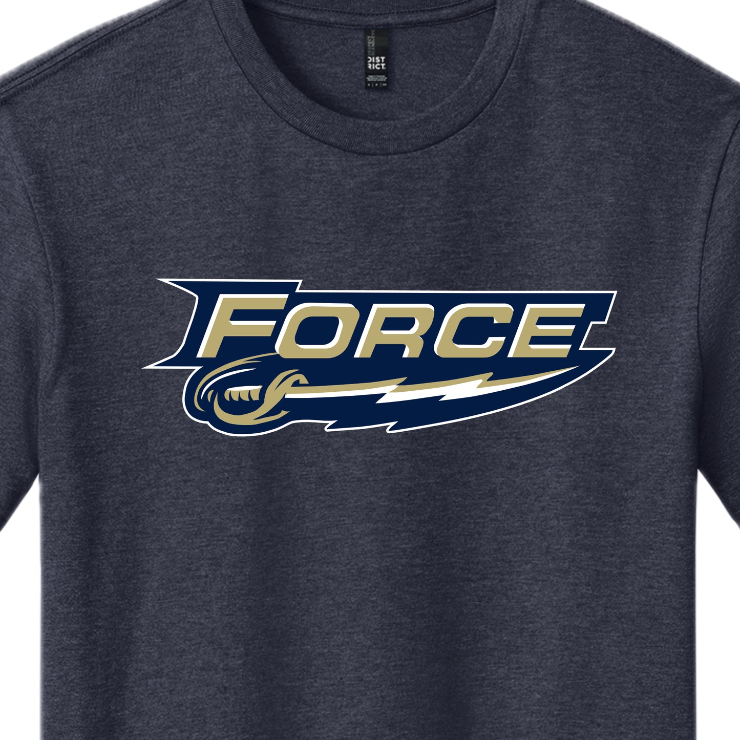 FRC2204 Force Heather Navy Short Sleeve Tee