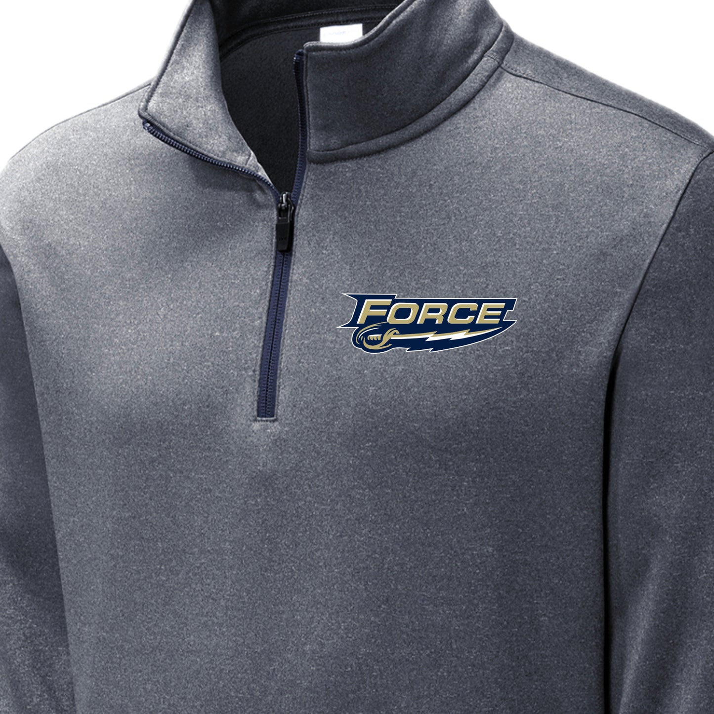 FRC2220 Force Heather Navy Performance 1/4 Zip