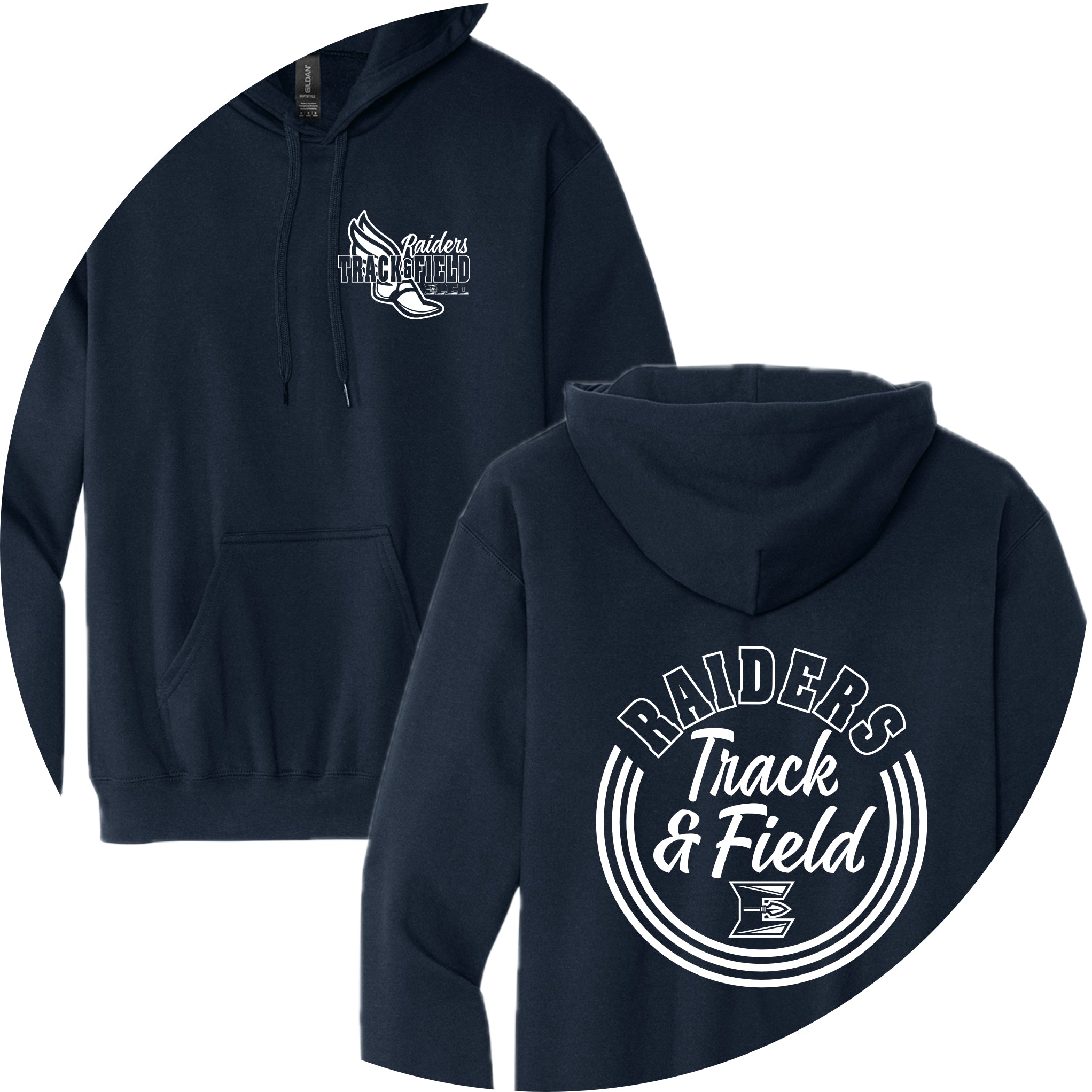 ETFSH03 08 Navy Hooded Sweatshirt