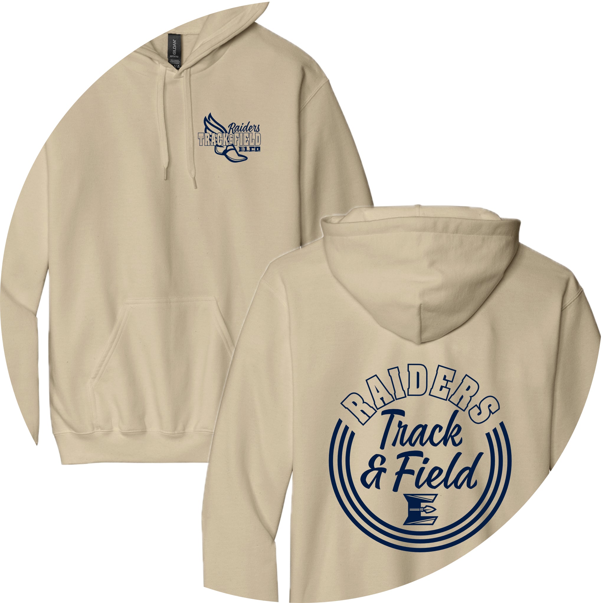 ETFSH03 07 Sand Hooded Sweatshirt