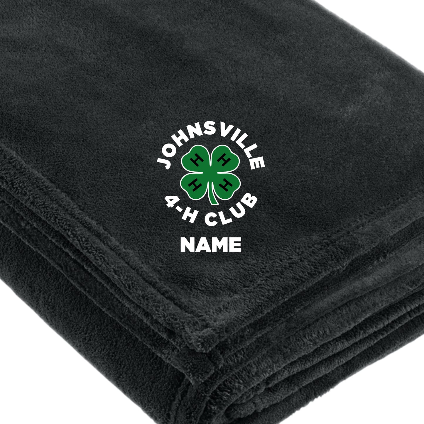 J4HC-14 Logo Oversized Graphite Fleece Blanket