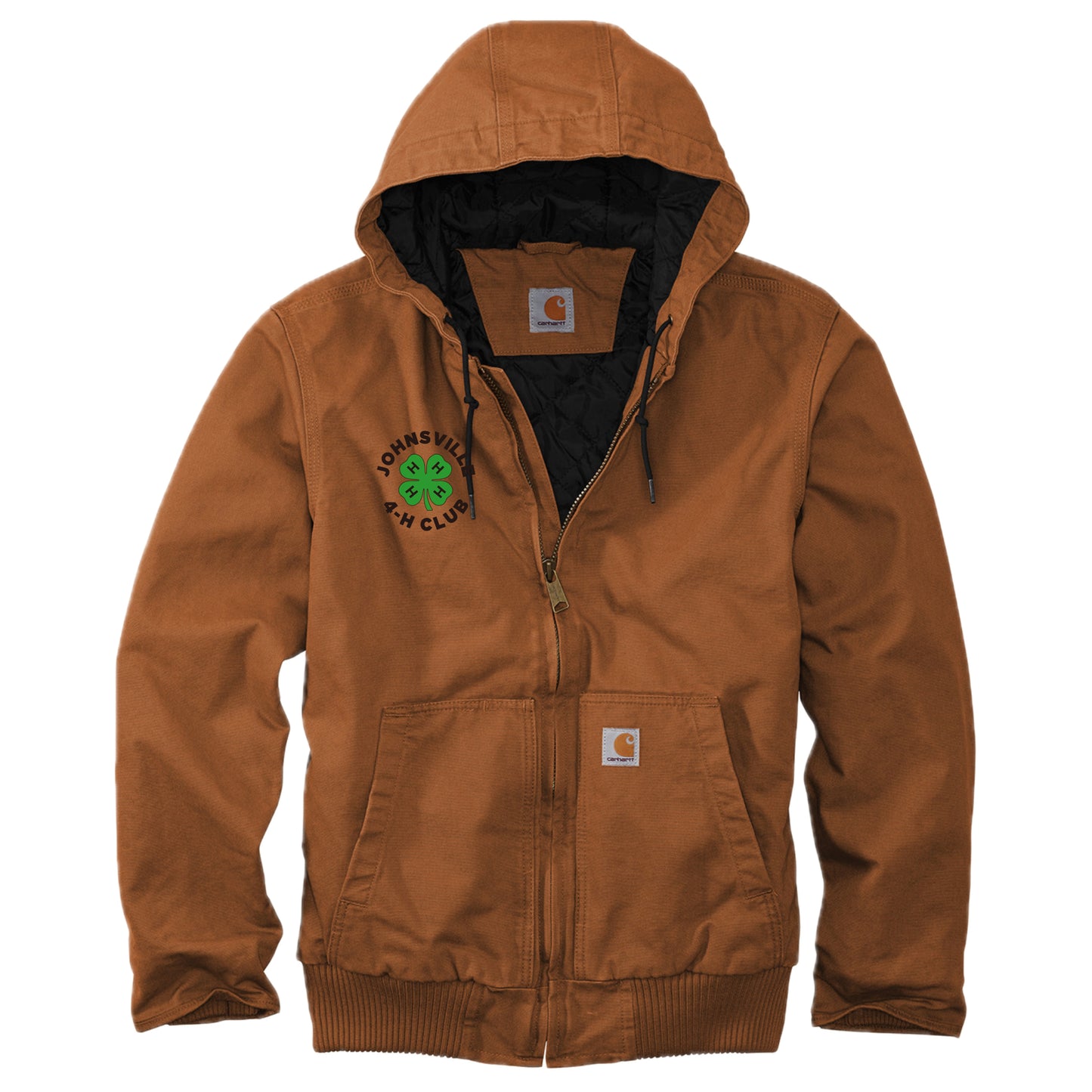 J4HC-11 Logo Hooded Carhartt Duck Jacket