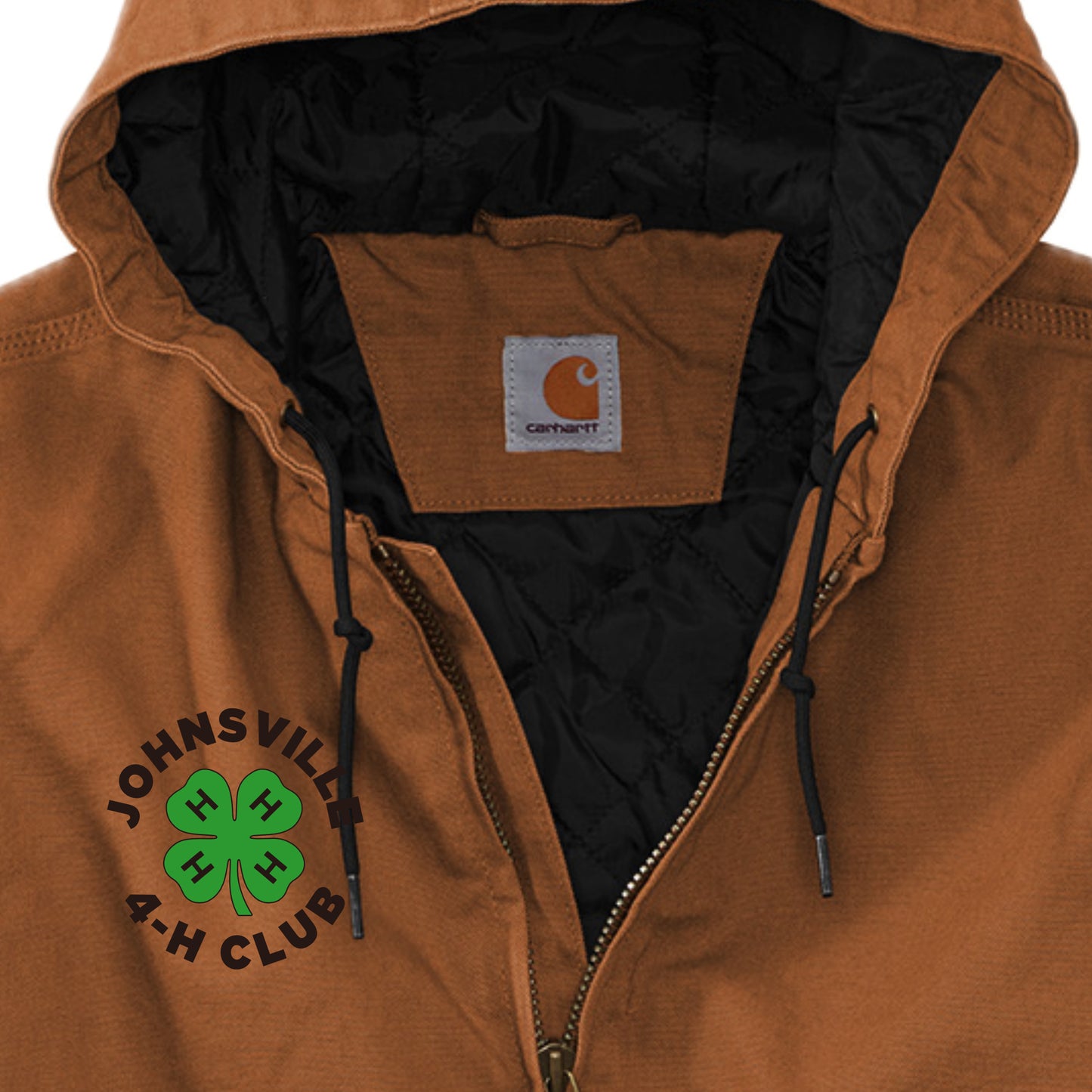 J4HC-11 Logo Hooded Carhartt Duck Jacket