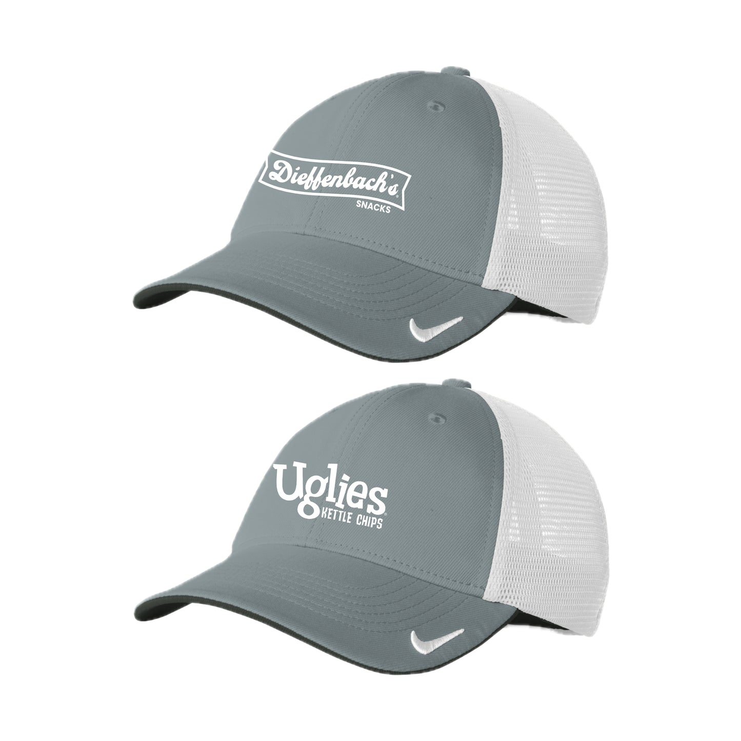 DBACH012 Nike Stretch Cool Grey/White Fitted Cap