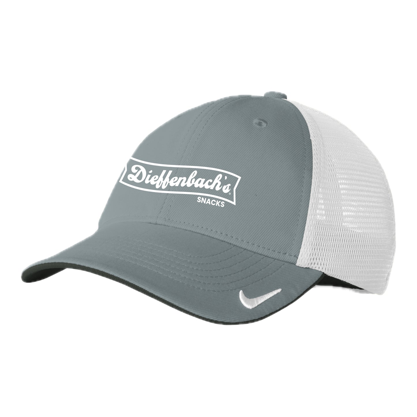 DBACH012 Nike Stretch Cool Grey/White Fitted Cap