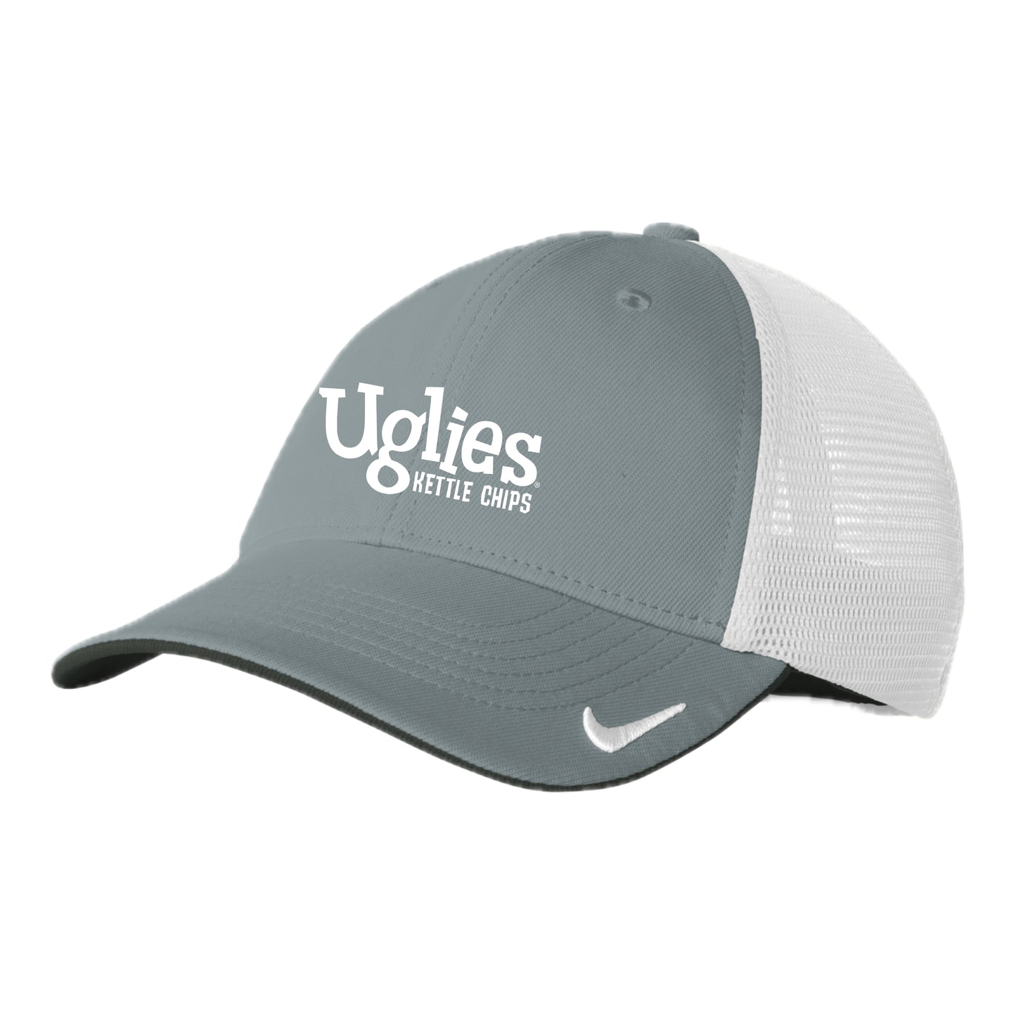 DBACH012 Nike Stretch Cool Grey/White Fitted Cap