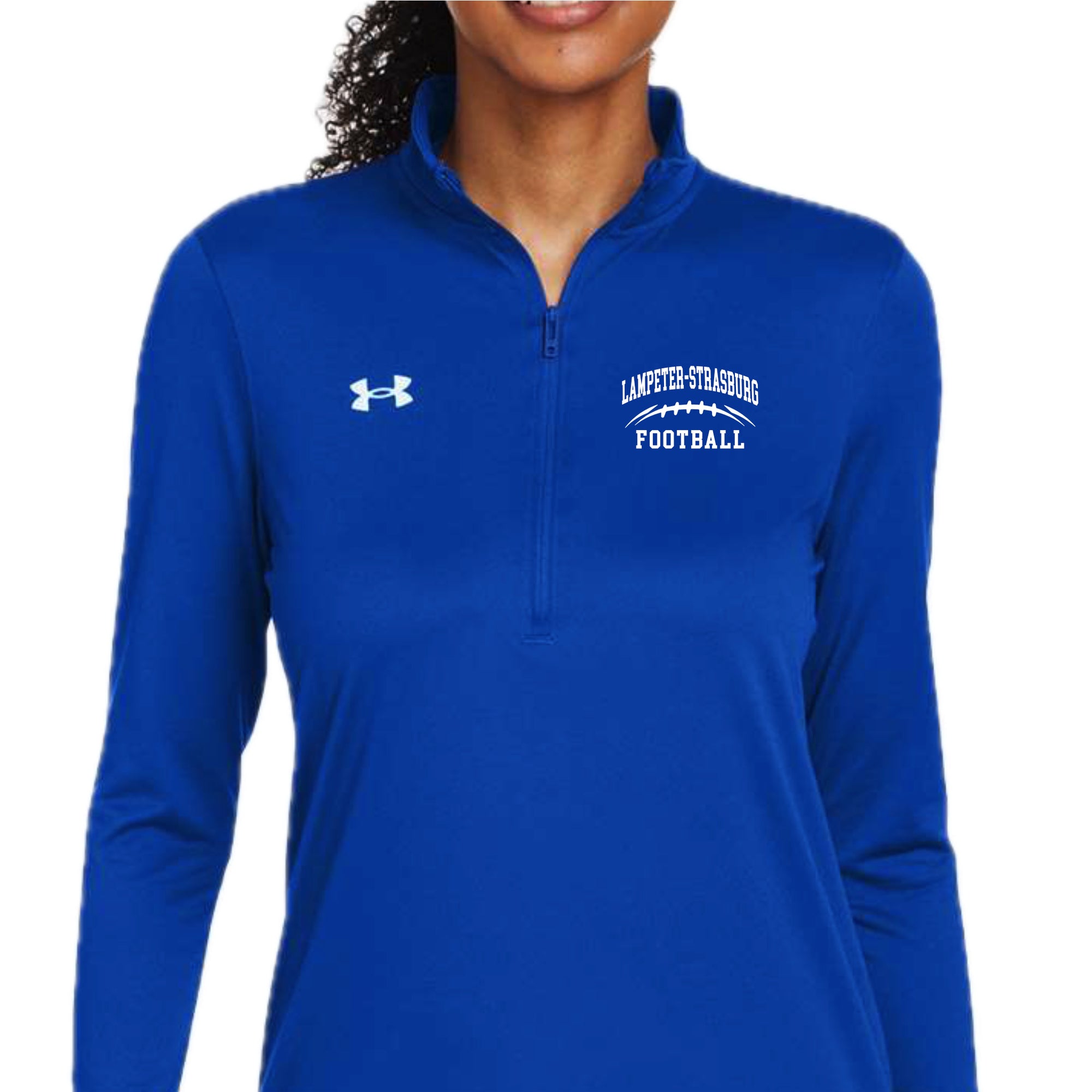 LSYF-46 Women's Under Armour Royal Performance 1/4 Zip