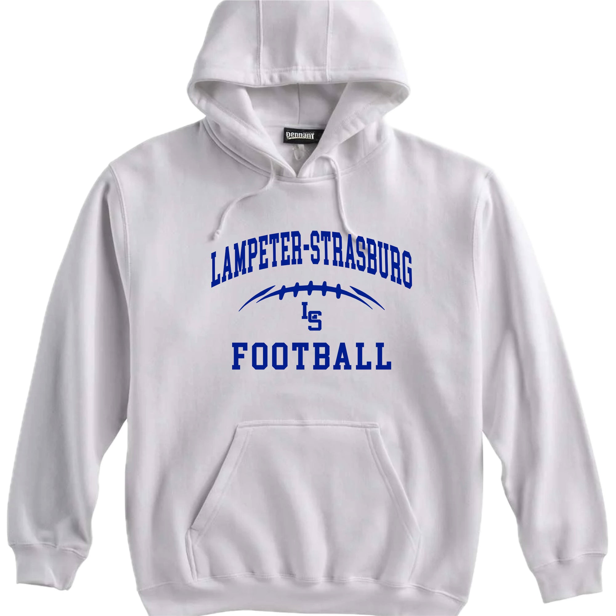LSYF-36 White Fleece Hooded Sweatshirt