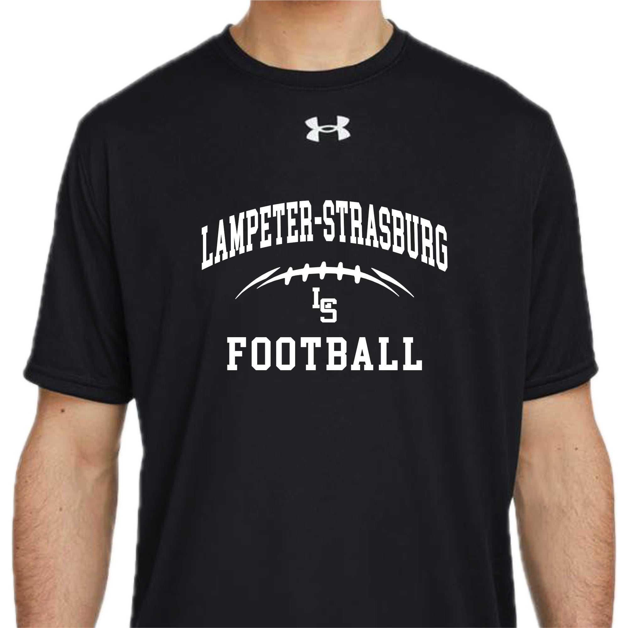 LSYF-17 Black Under Armour Performance Short Sleeve Tee
