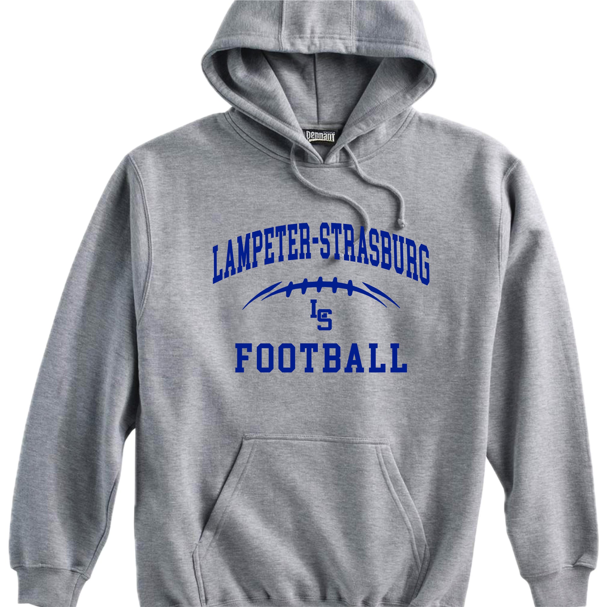 LSYF-35 Grey Fleece Hooded Sweatshirt