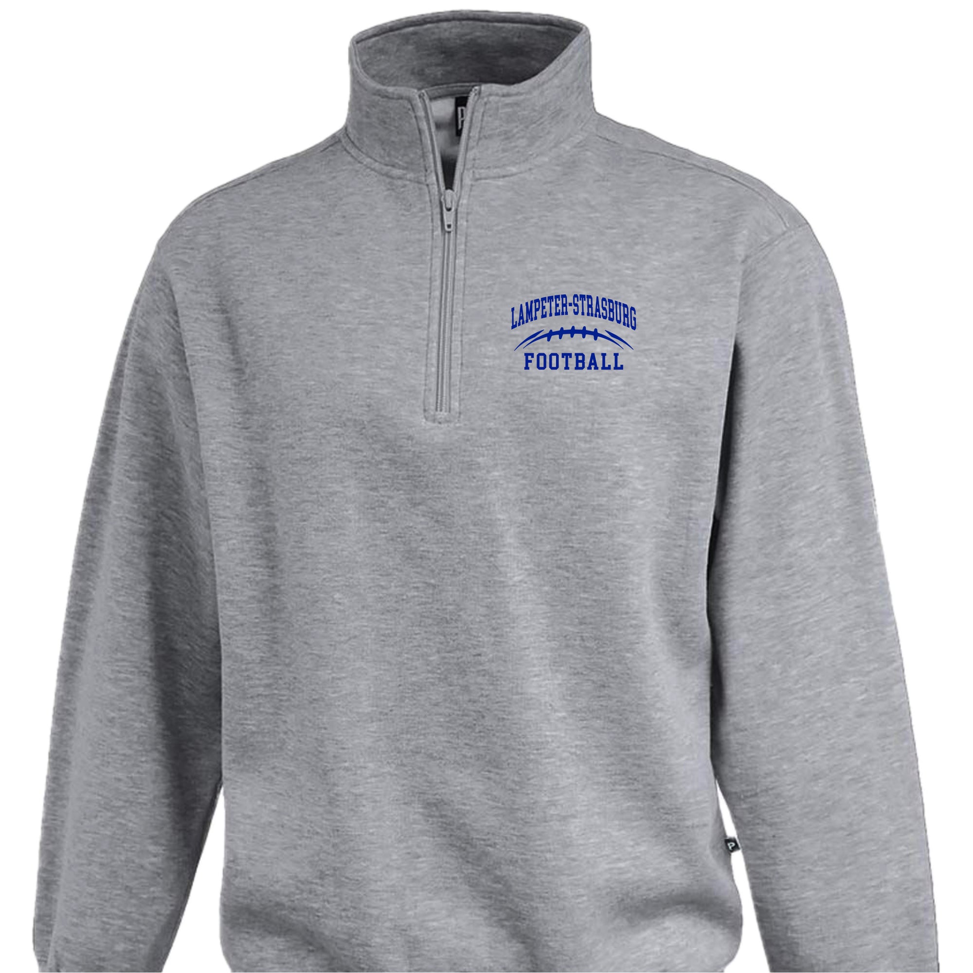 LSYF-43 Grey 1/4 Zip Sweatshirt