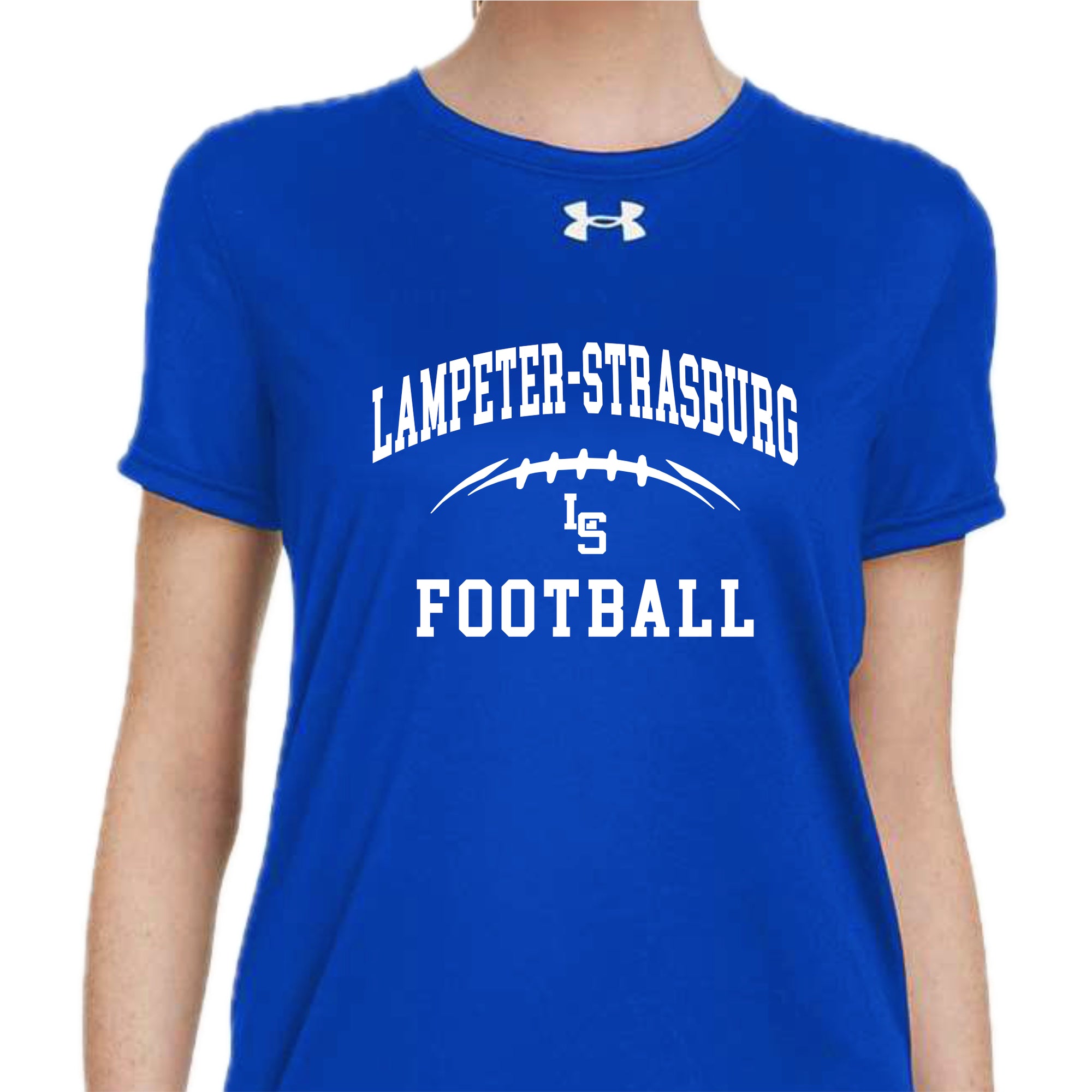 LSYF-16 Women's Royal Under Armour Performance Short Sleeve Tee