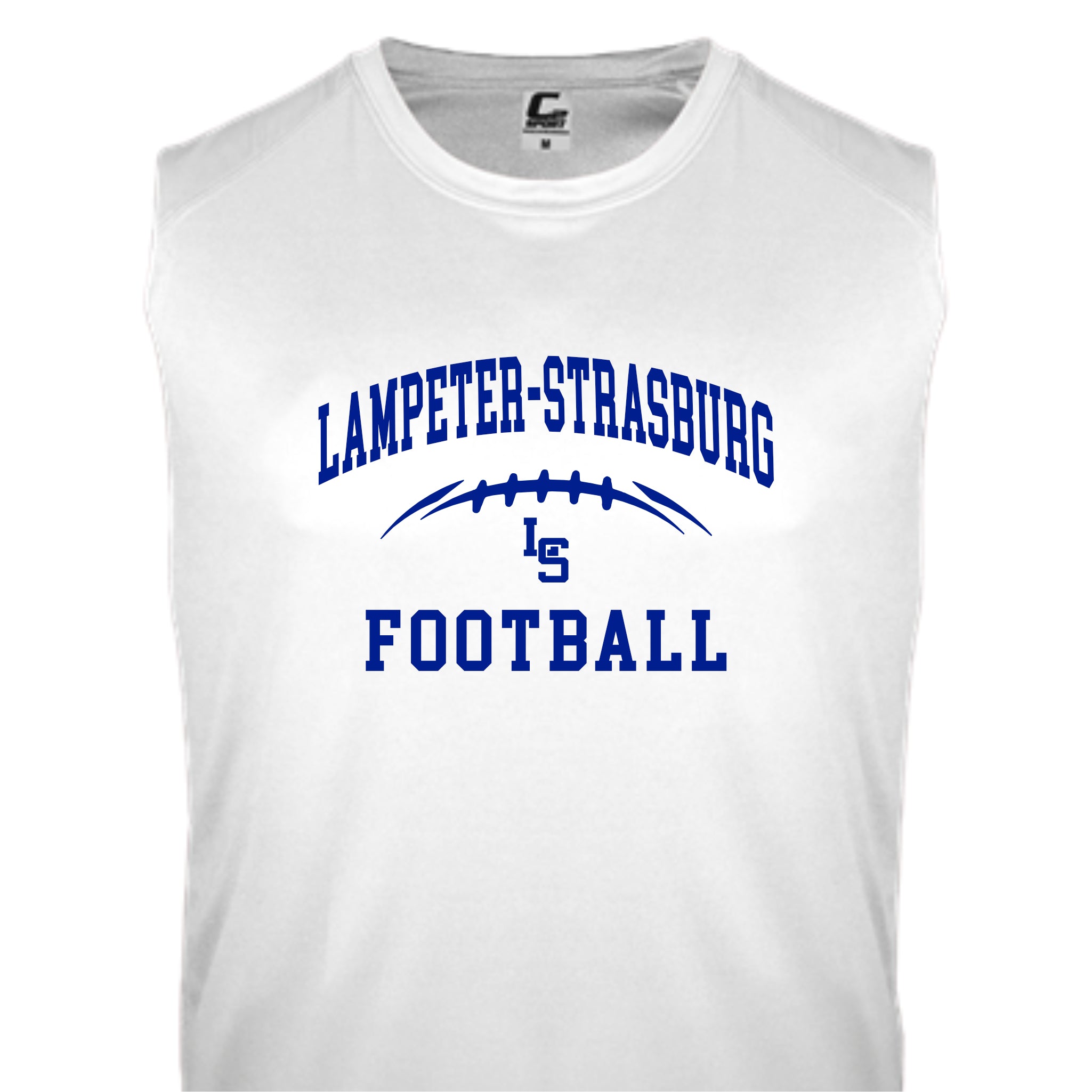 LSYF-23 White Sleeveless Performance Tee
