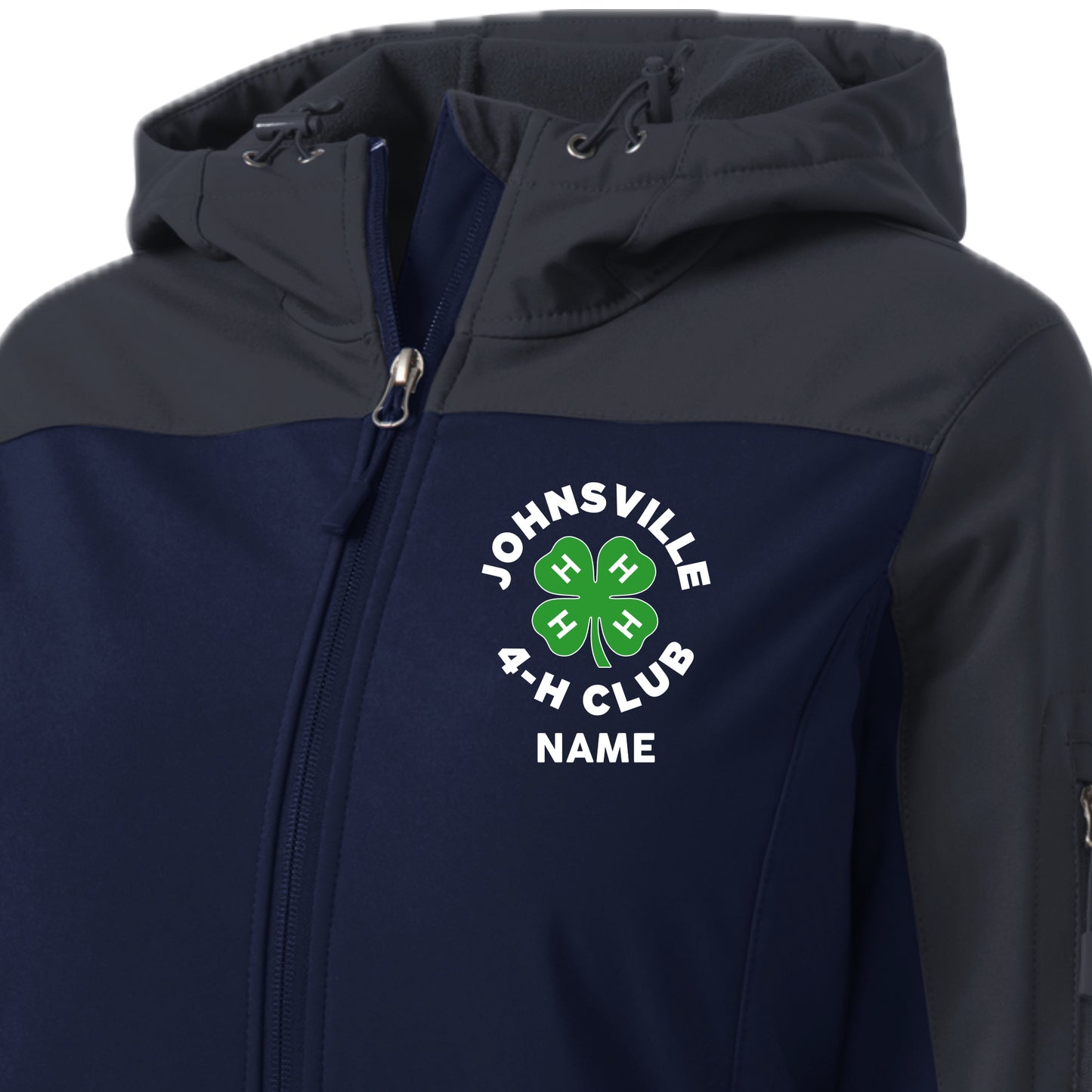 J4HC-09 Ladies Logo Hooded Soft Shell Jacket