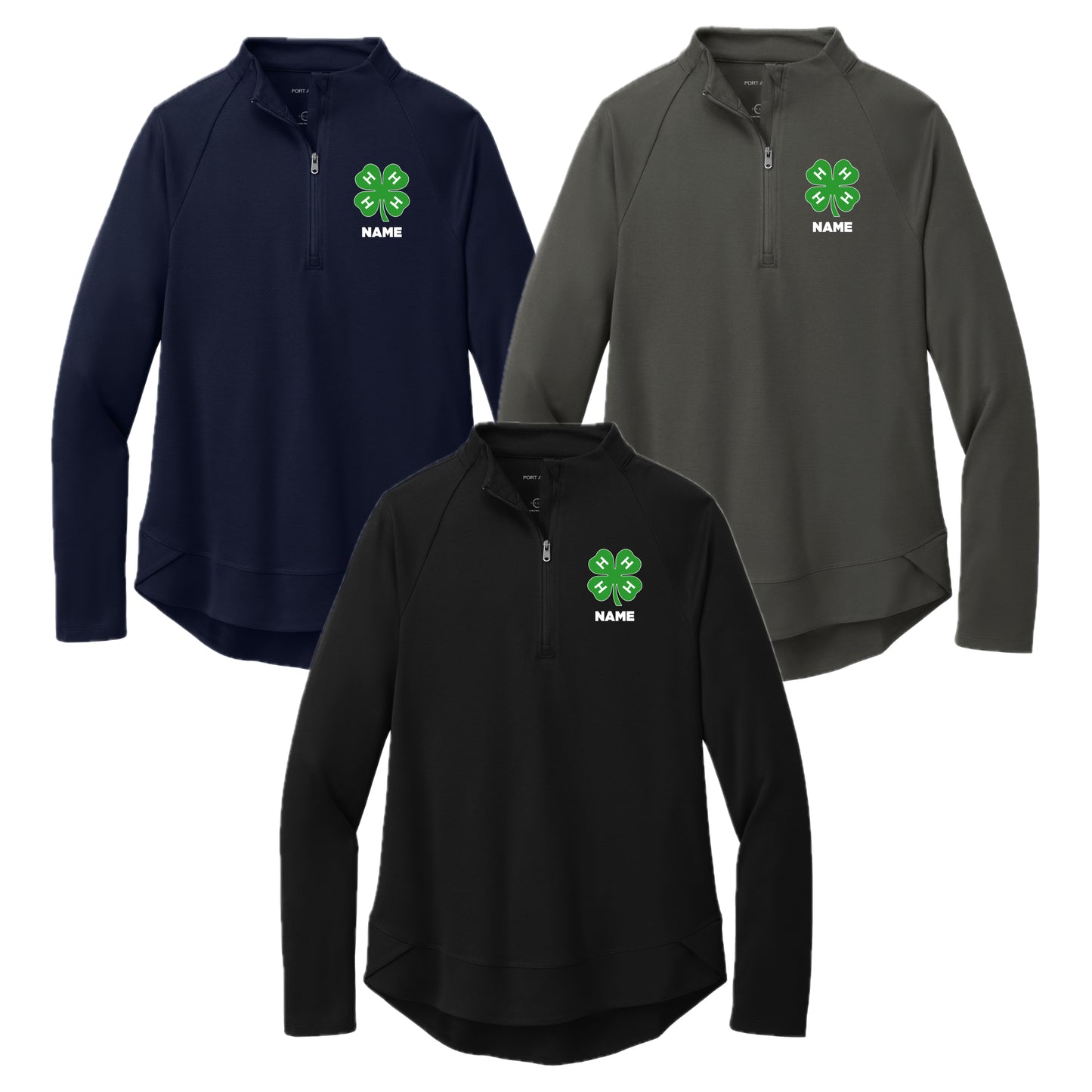 J4HC-07 Ladies Logo 1/4 Zip