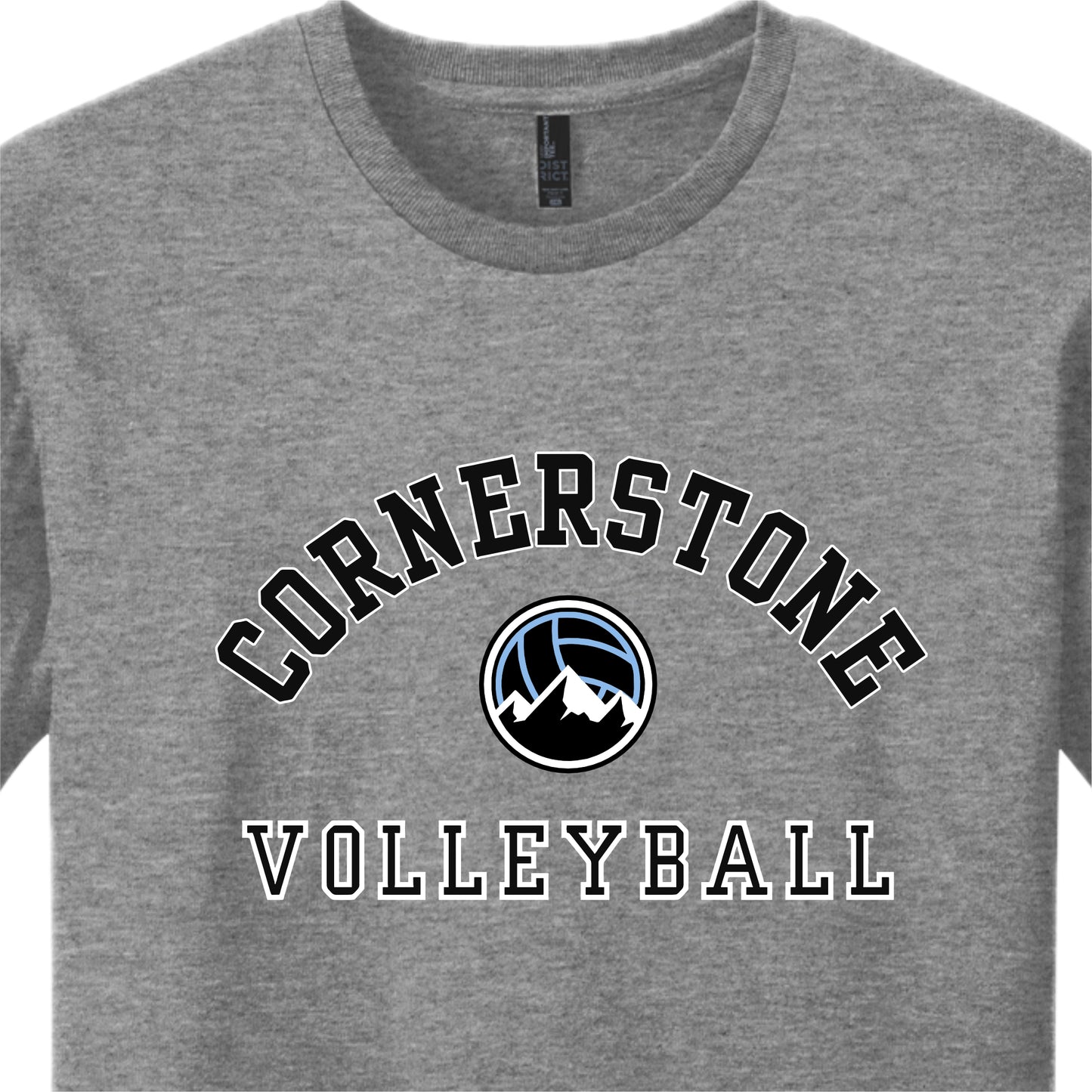 CVCSH02 - 07 Grey Frost Short Sleeve Logo Tee