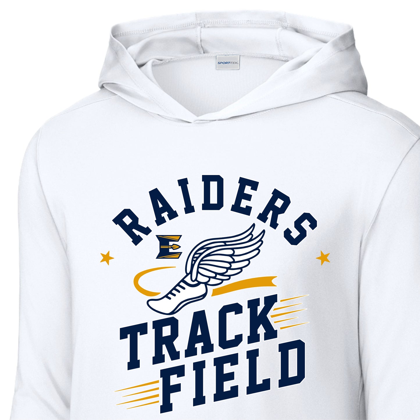 ETFSH02-05 White Performance Long Sleeve Hoody