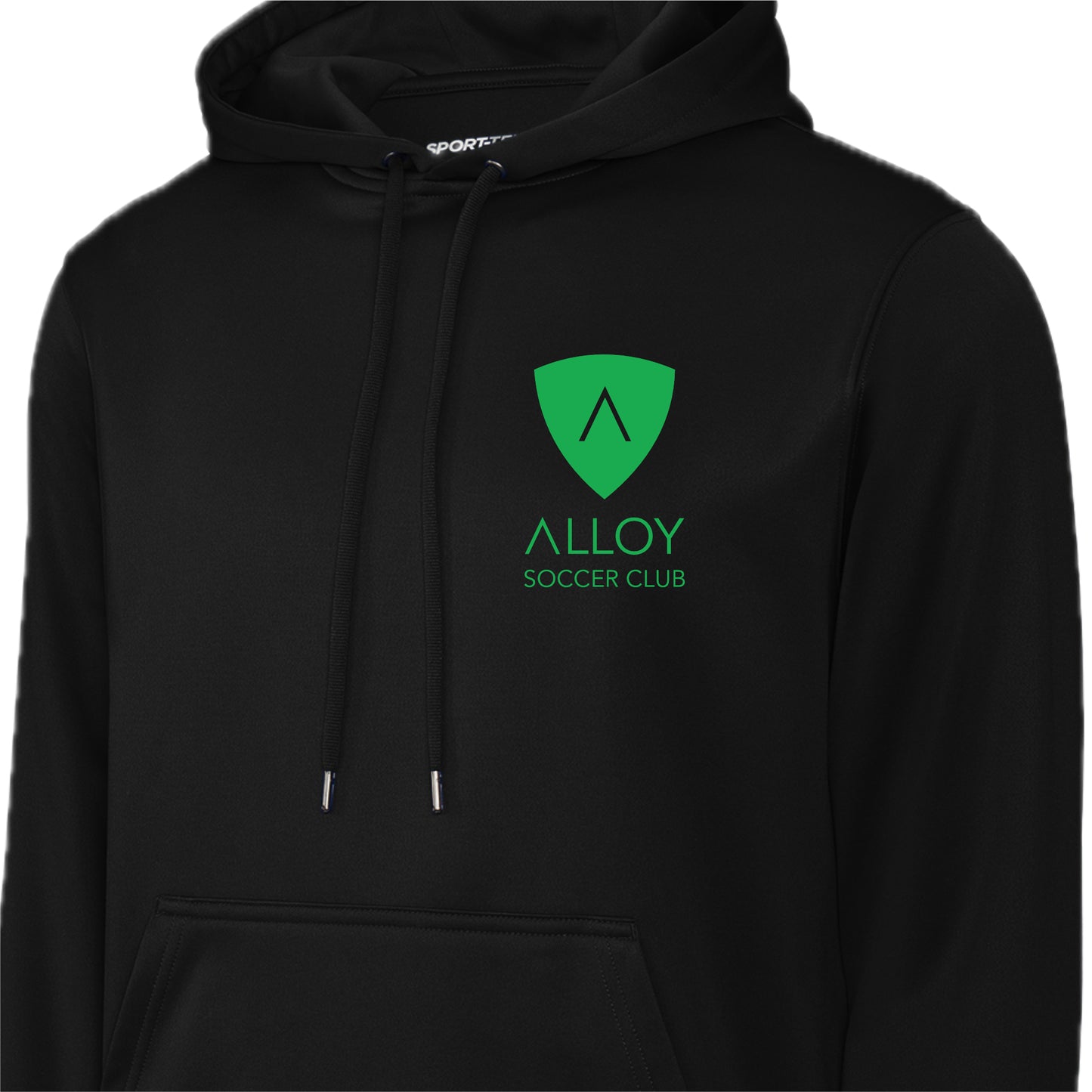 ASCSH01-08 Black Performance Hooded Sweatshirt