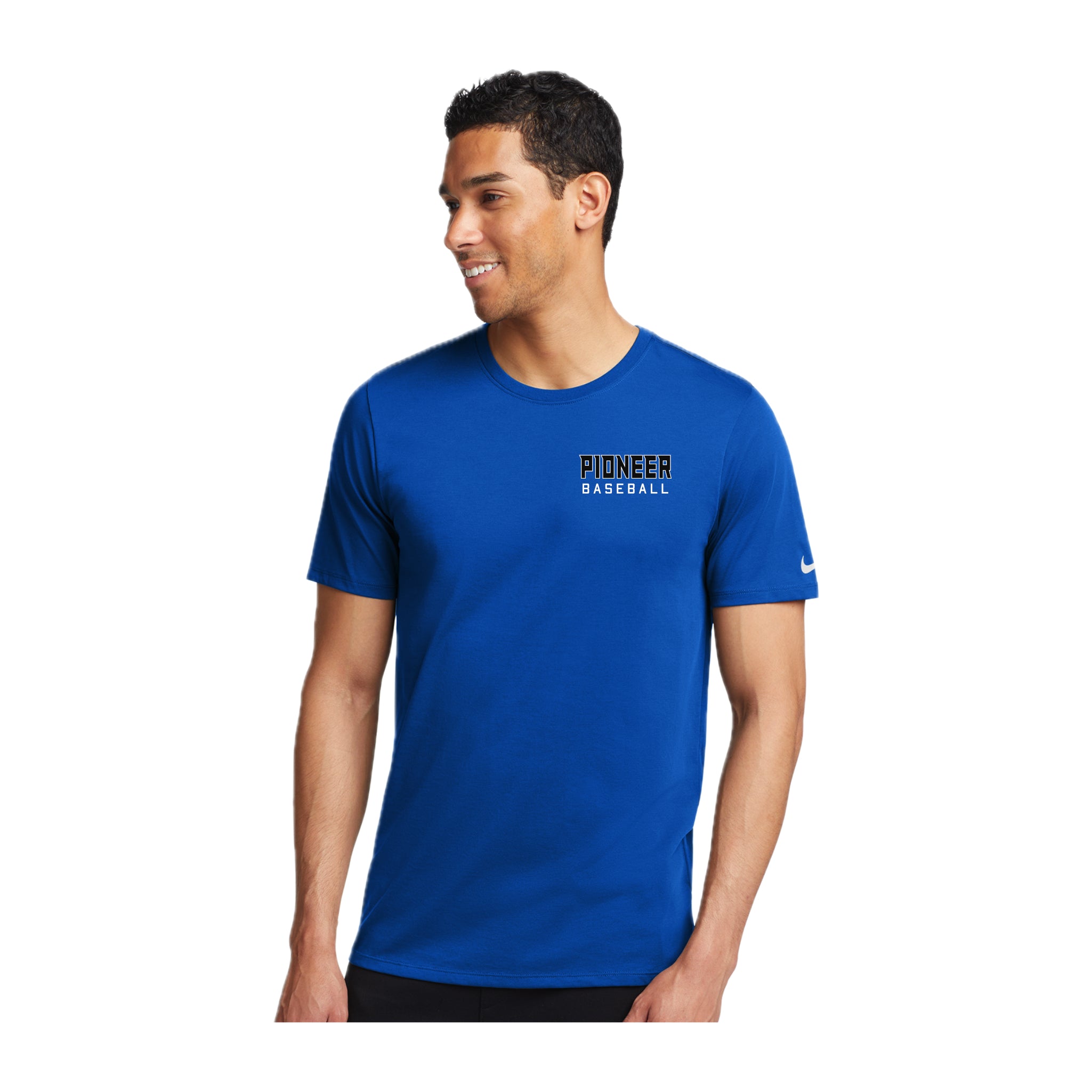 LSHS0225-08 Nike Royal Short Sleeve Performance Tee