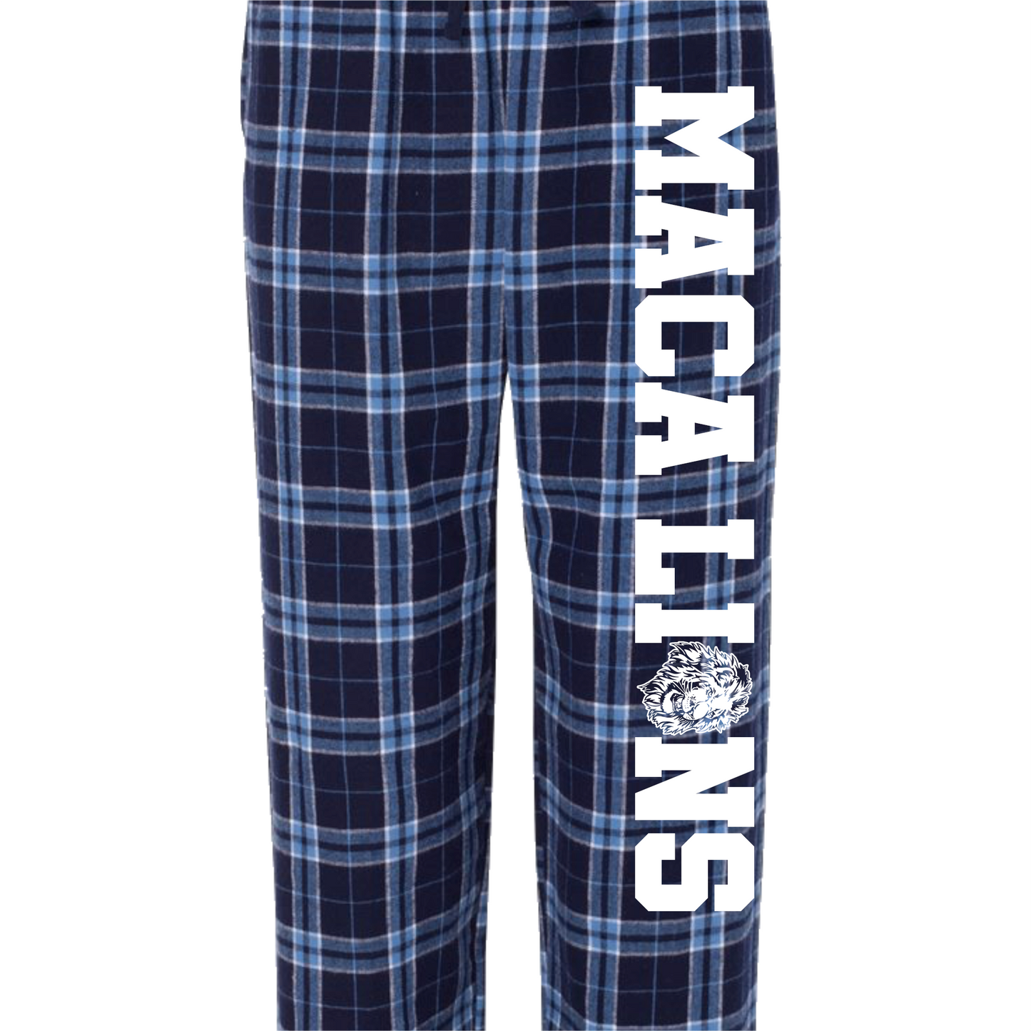 MACA023 - Navy/Light Blue Flannel Pant