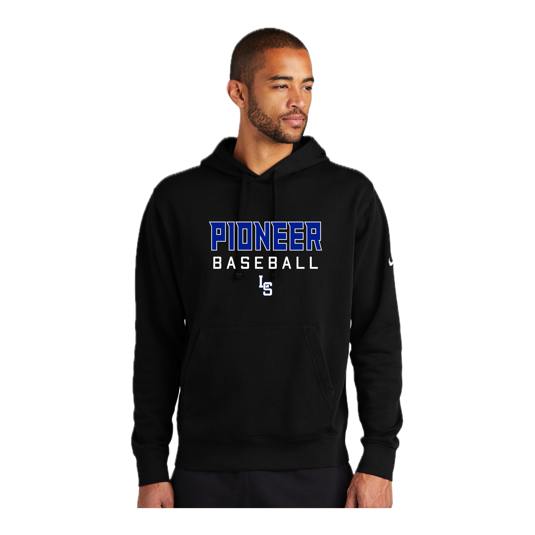 LSHS0225-17 Nike Black Hooded Sweatshirt