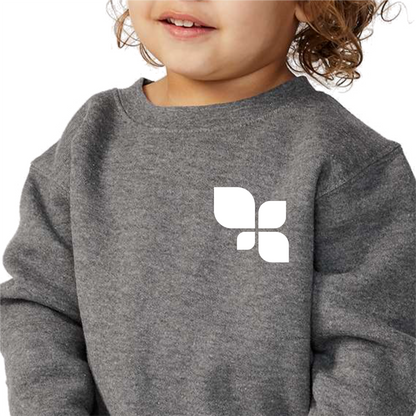 24527-005 Toddler Heather Charcoal Crew Sweatshirt
