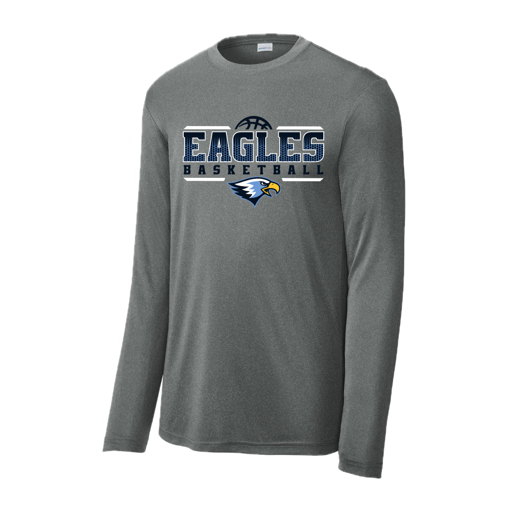 LCS053 - Iron Grey Heather Performance Long Sleeve