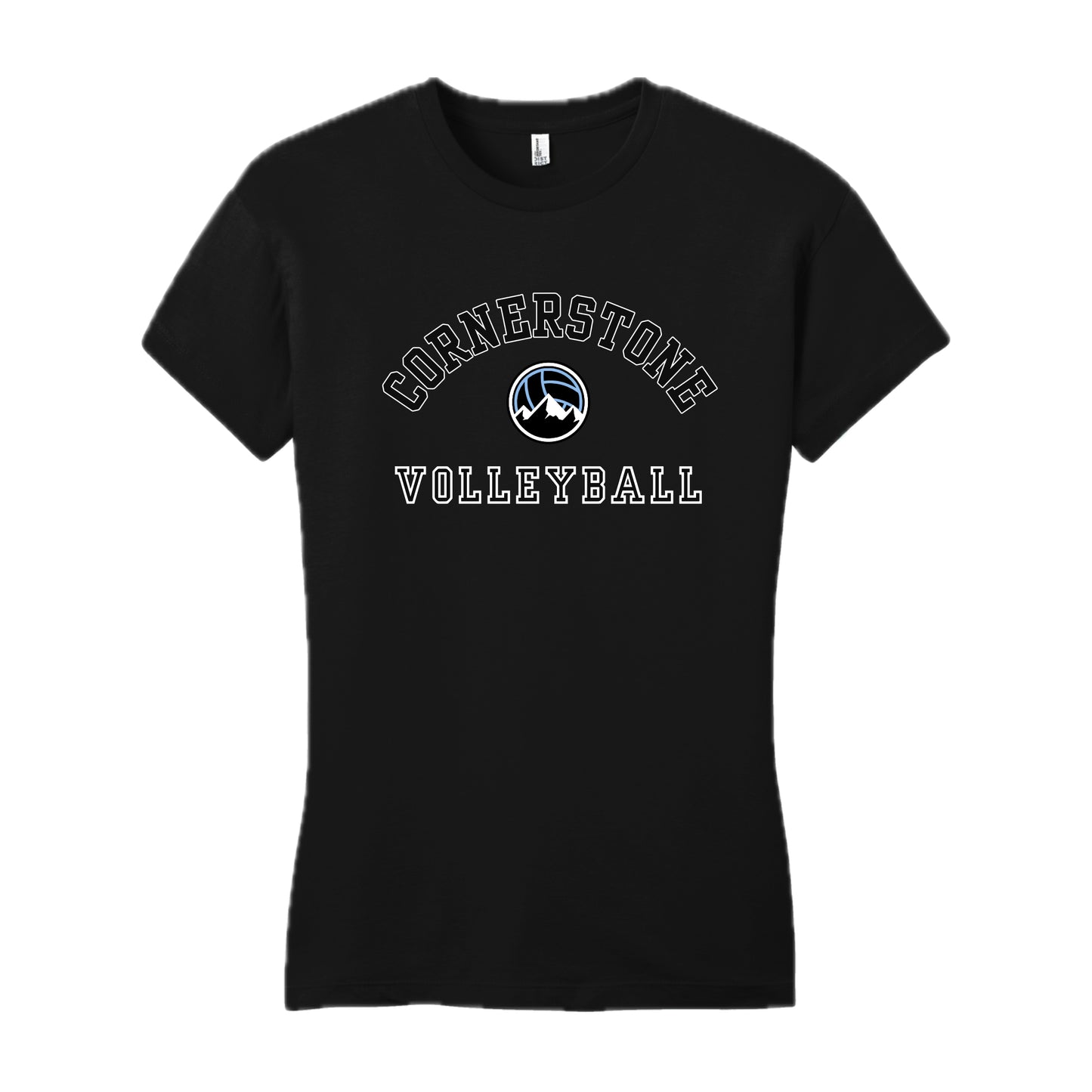 CVCSH02 - 04 Black Ladies Short Sleeve Logo Tee