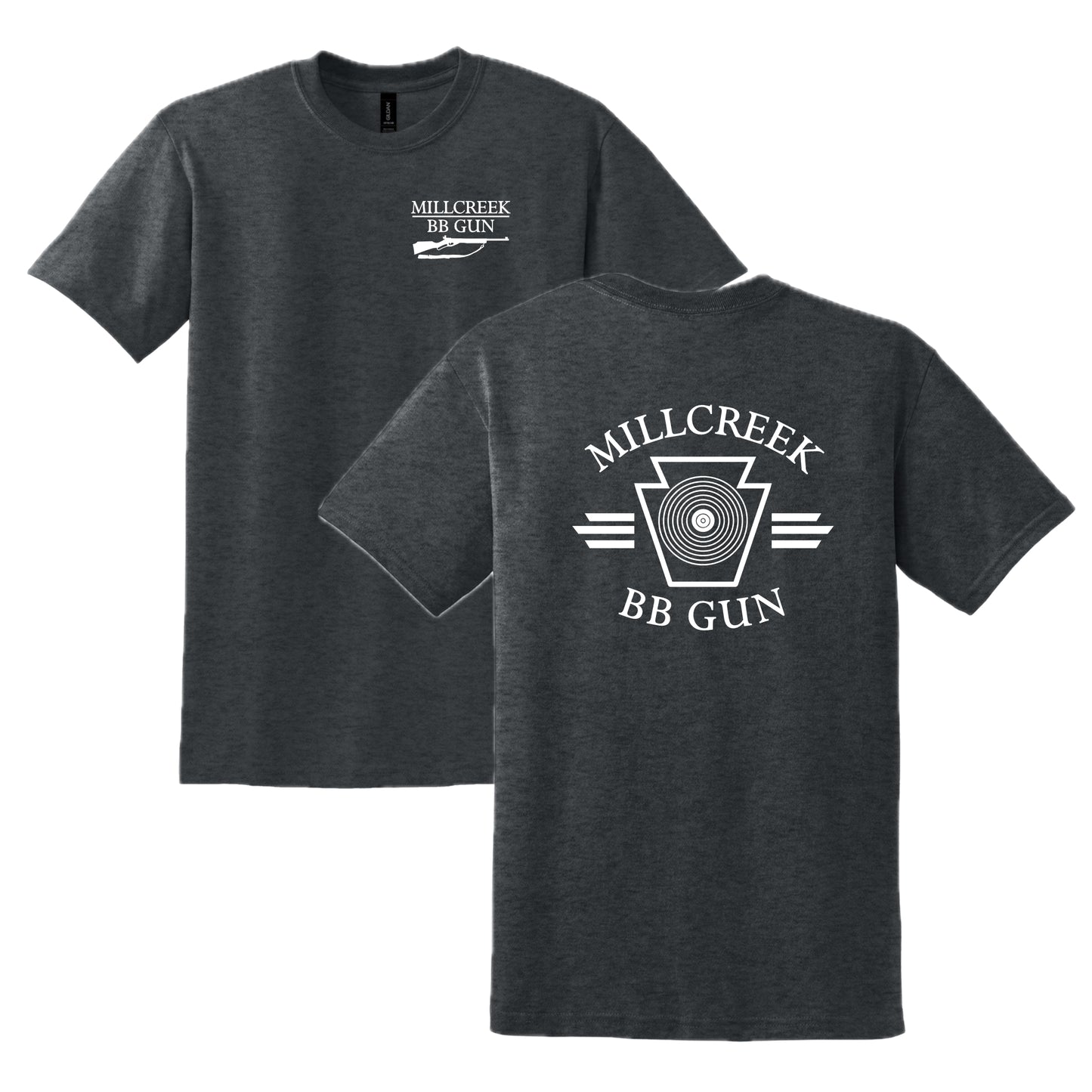 MILBBSH03-03 Dk Heather Grey Short Sleeve Tee