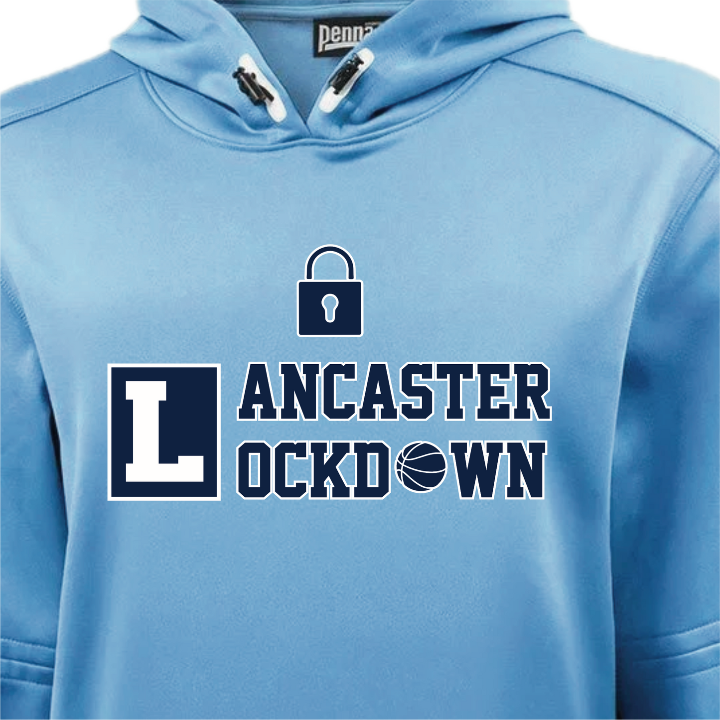LLSH01 - 08 Columbia Blue Hooded Sweatshirt