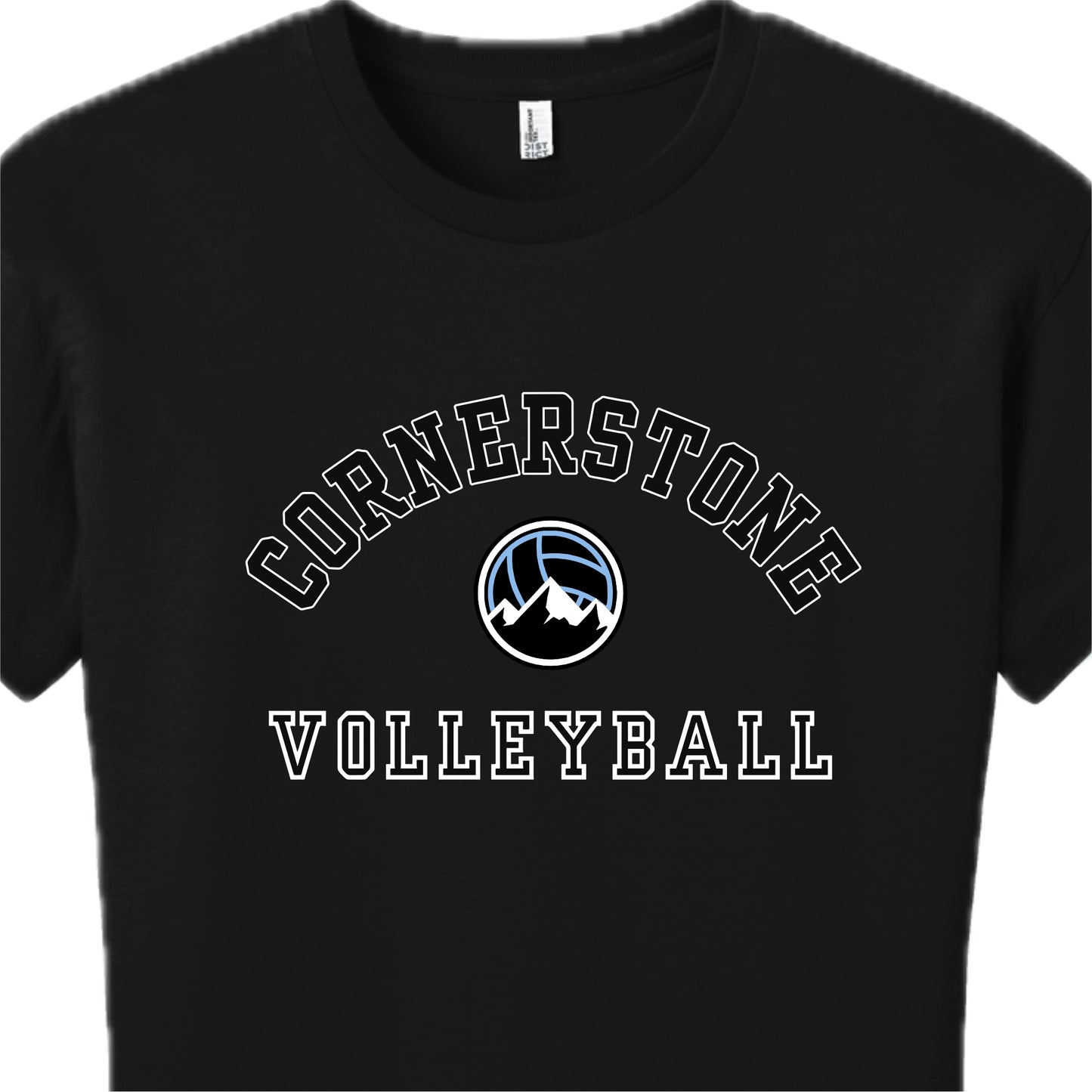 CVCSH02 - 04 Black Ladies Short Sleeve Logo Tee