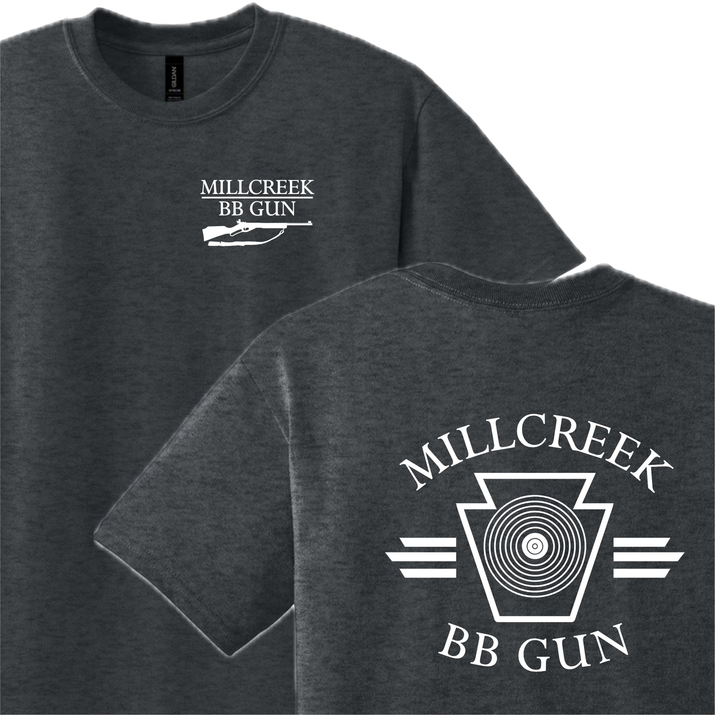MILBBSH03-03 Dk Heather Grey Short Sleeve Tee