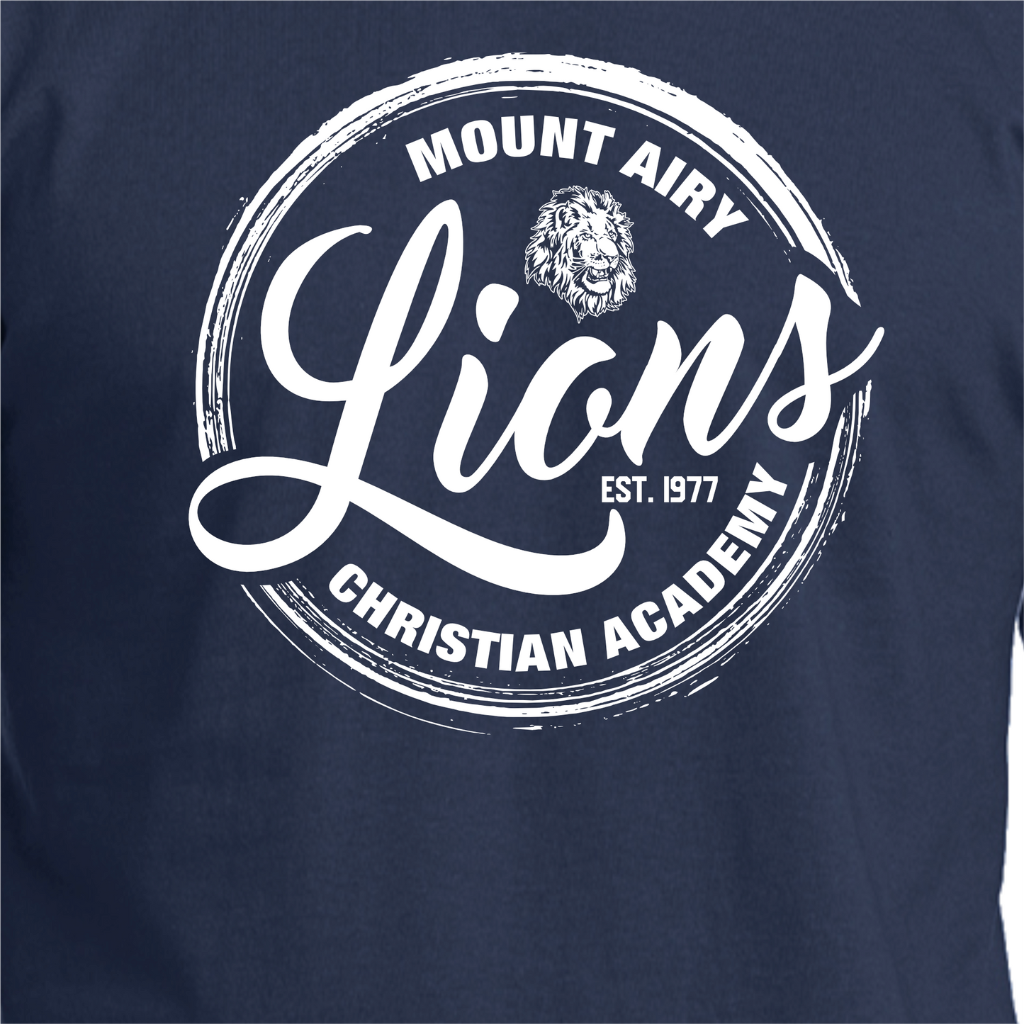 MACA009: Navy Long Sleeve Lions Tee