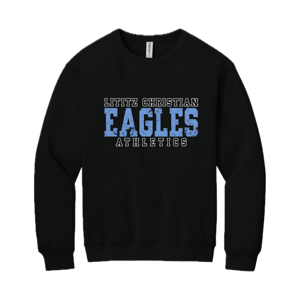 LCS057 - Black Eagles Basketball Crew Sweatshirt