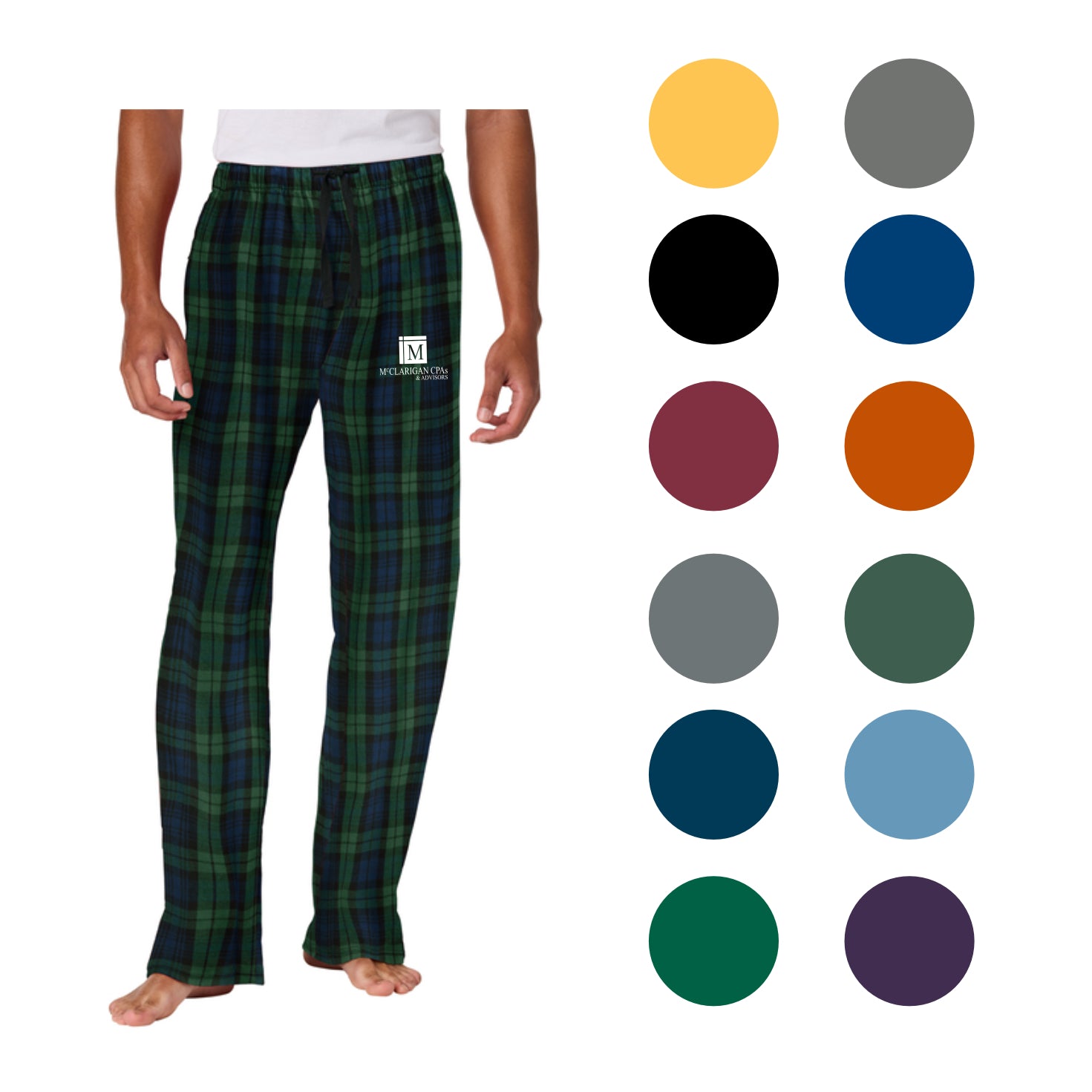 MCCL035 Flannel Plaid Pant