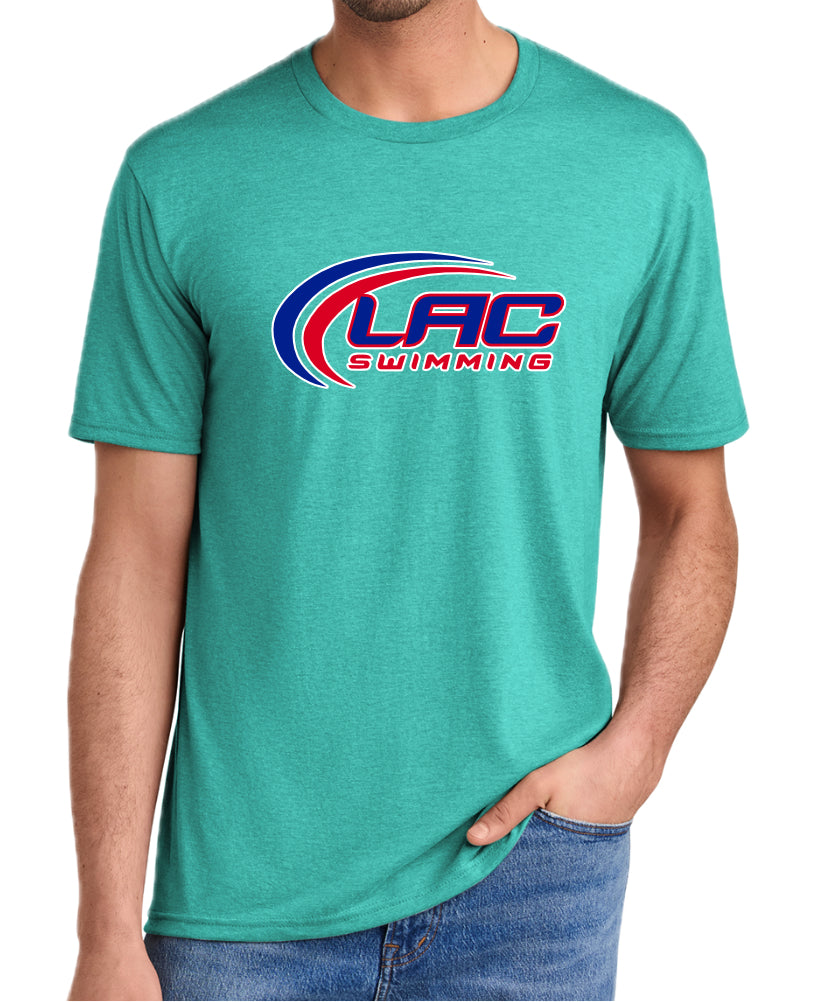 LACSH006-05 Aqua Heather Triblend Tee