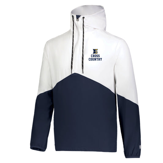 ECCSH001-11 Russell ® Legend White/Navy Hooded Pullover