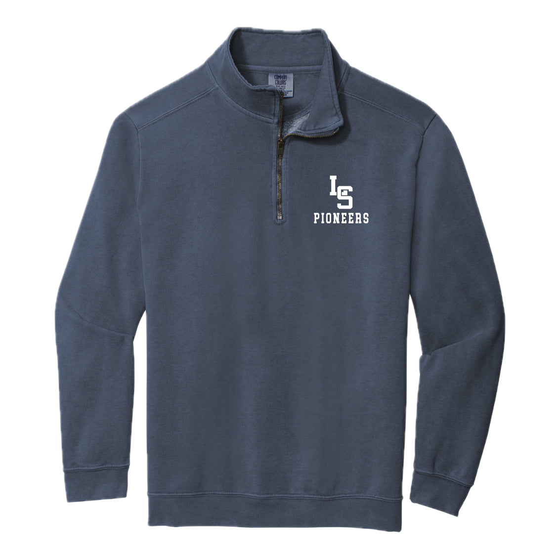 LSHSPTO1-12 Comfort Colors Blue Jean 1/4 Zip Sweatshirt