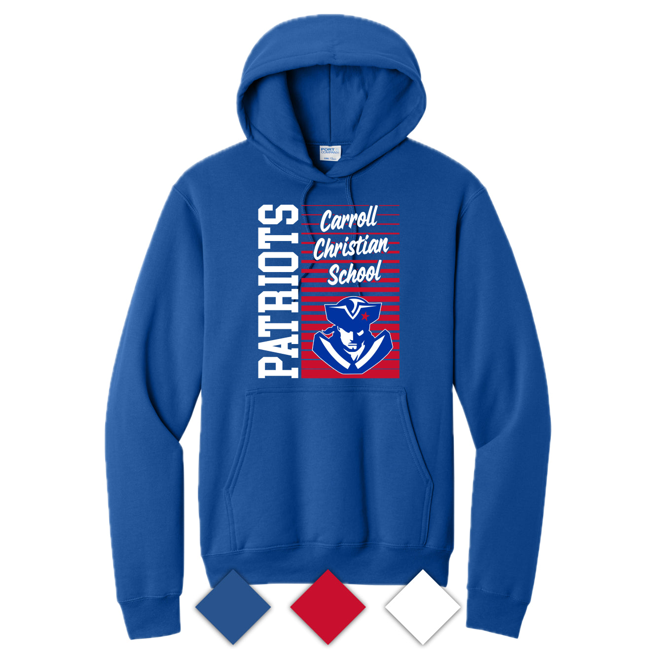 CCS038 Patriots Logo Hooded Sweatshirt