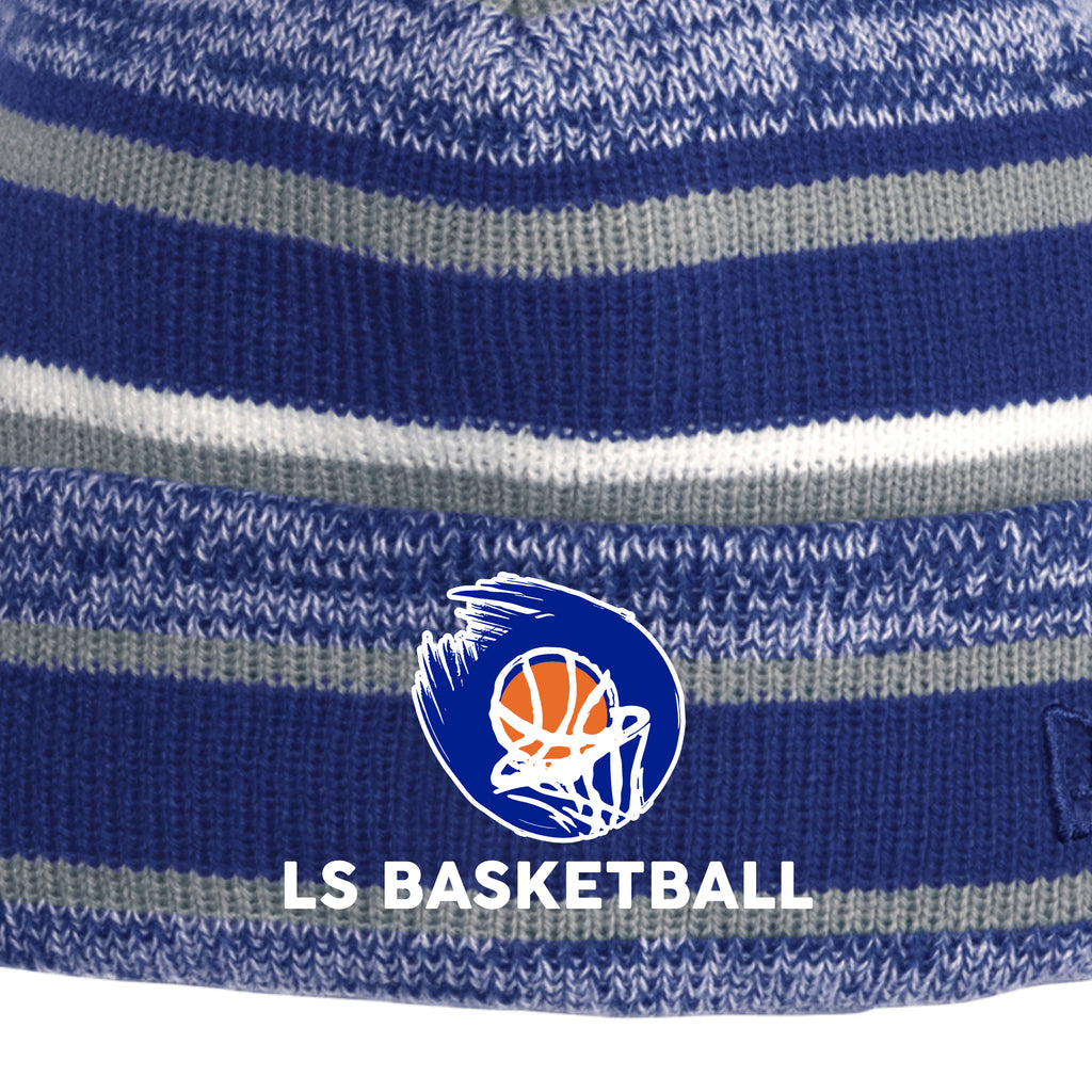 LSYBSH1 -13 Royal/Grey Pom Beanie