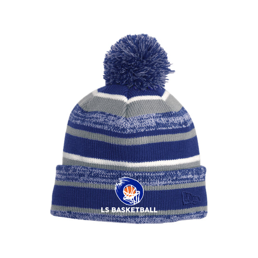 LSYBSH1 -13 Royal/Grey Pom Beanie