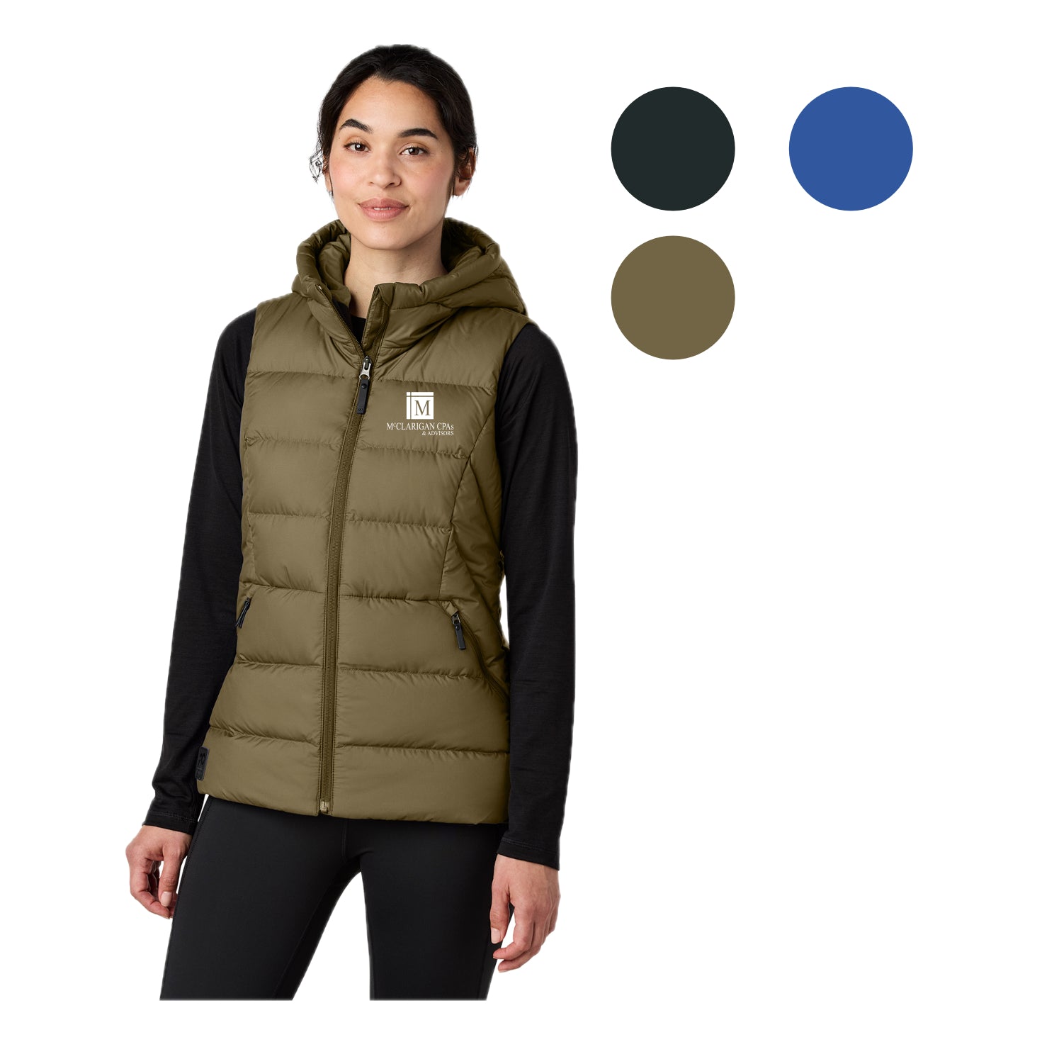 MCCL015 Outdoor Research Women's Coldsnap Hooded Down Vest