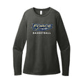 FRC2205 Force Basketball Heather Charcoal Ladies Long Sleeve Tee