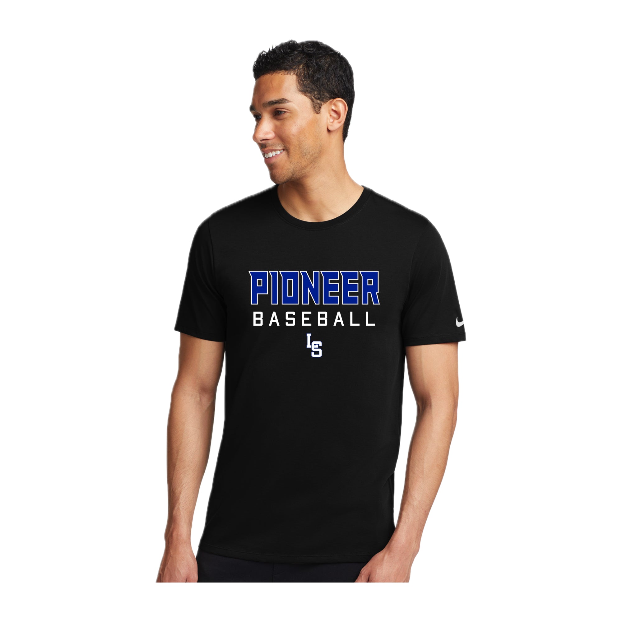 LSHS0225-04  Nike Black Short Sleeve Performance Tee