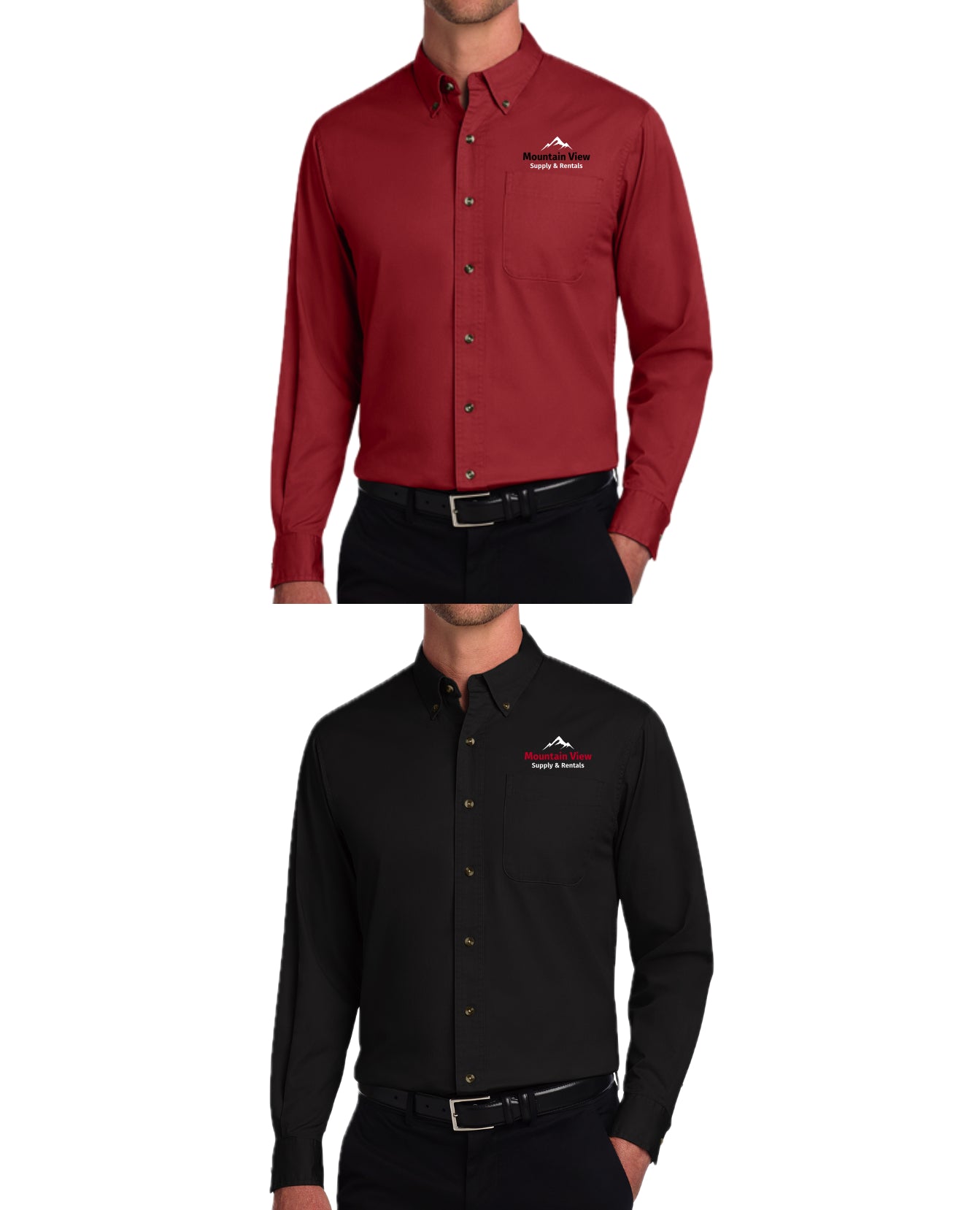 MV-005 Long Sleeve Twill oxford