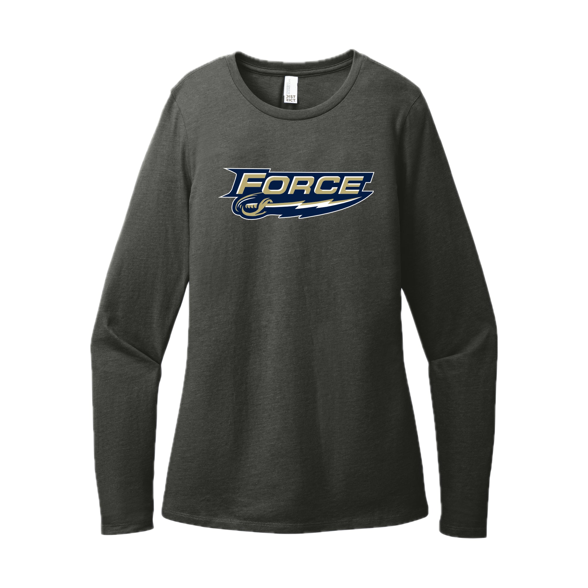 FRC2206 Force Heather Charcoal Ladies Long Sleeve Tee