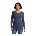 ELIS26-04 Ladies Navy Frost Triblend Long Sleeve